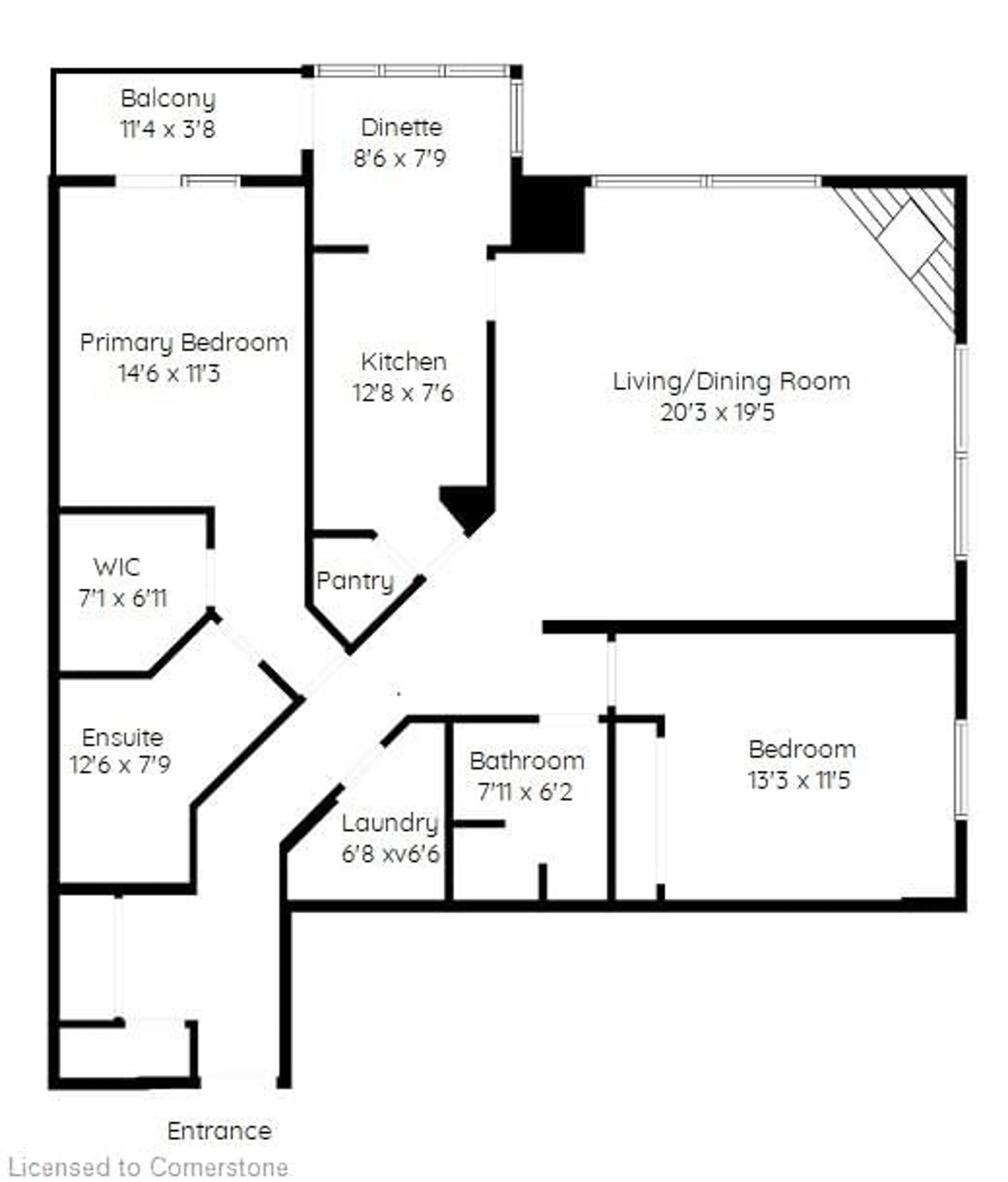 Floor plan for 60 Old Mill Rd #603, Oakville Ontario L6J 7V9