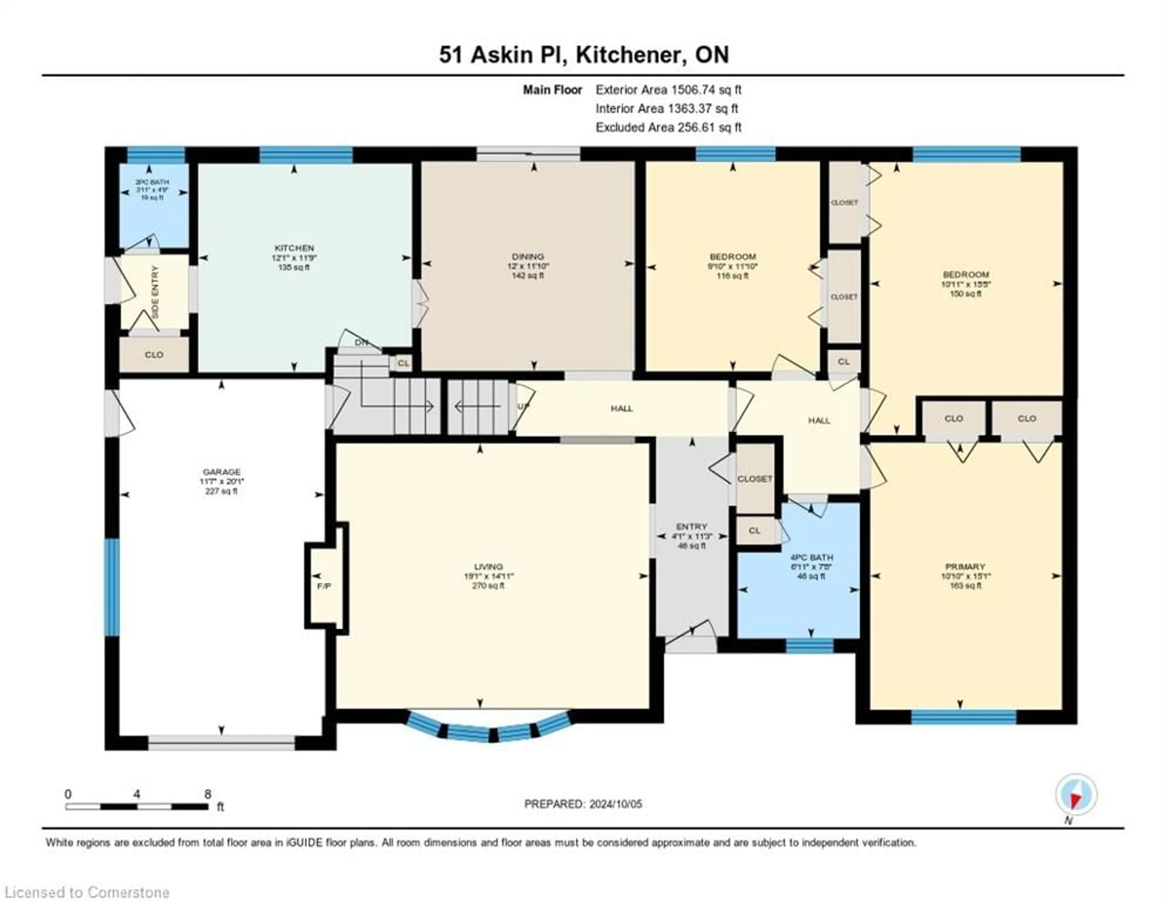 Floor plan for 51 Askin Pl, Kitchener Ontario N2A 1K9