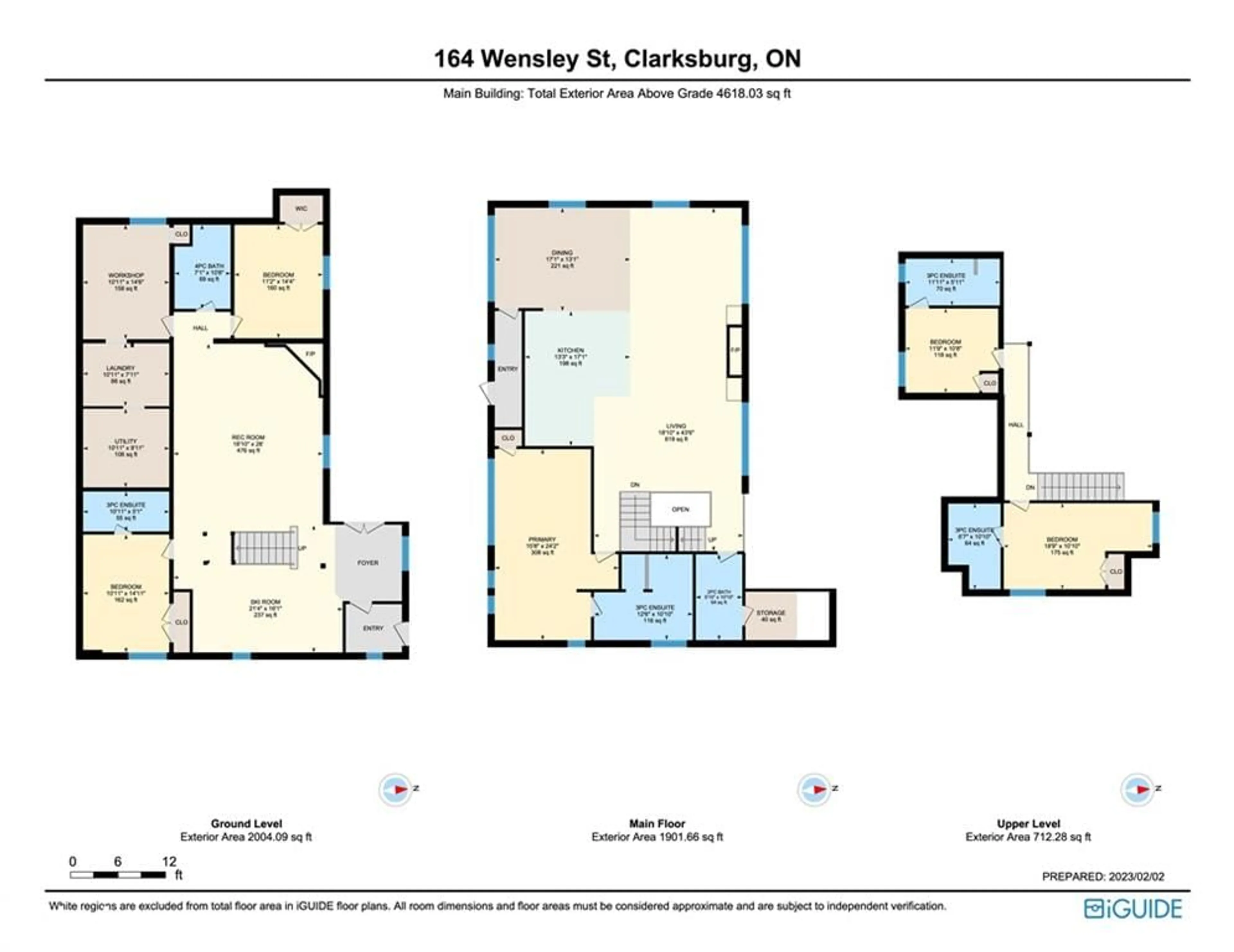 Floor plan for 164 Wensley Dr, Clarksburg Ontario N0H 1J0