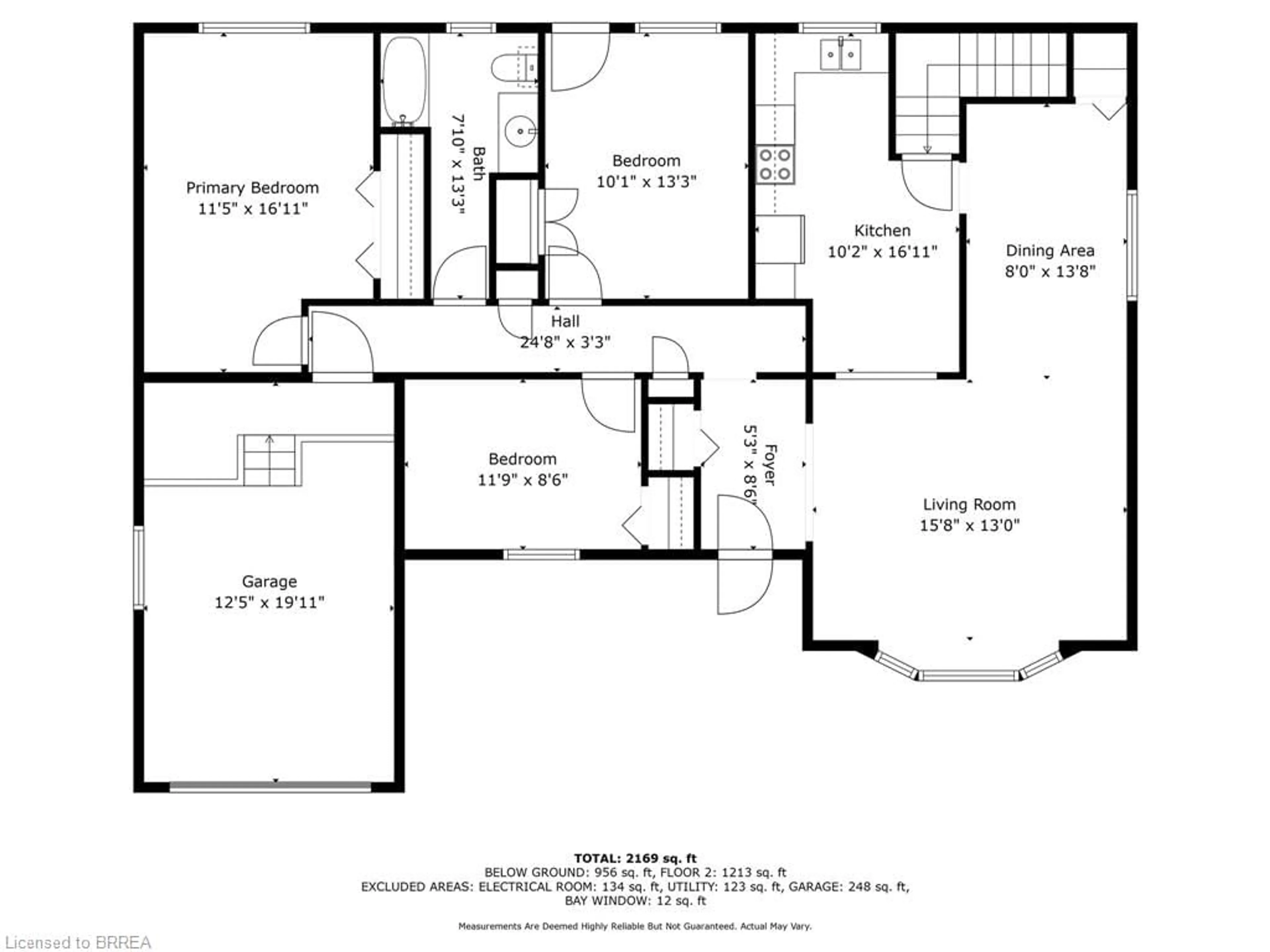 Floor plan for 56 Lee Ave, Simcoe Ontario N3Y 3K4