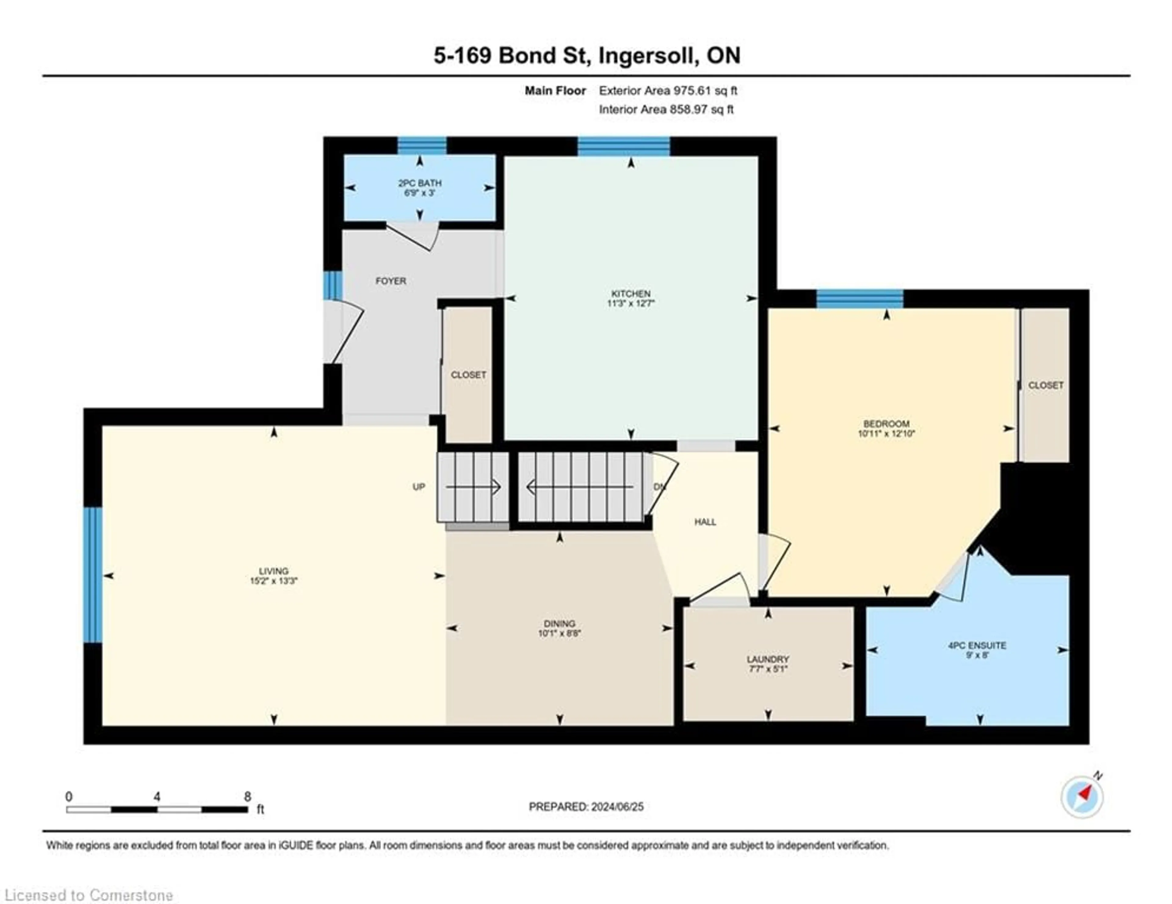 Floor plan for 169 Bond St #5, Ingersoll Ontario N5C 4C2