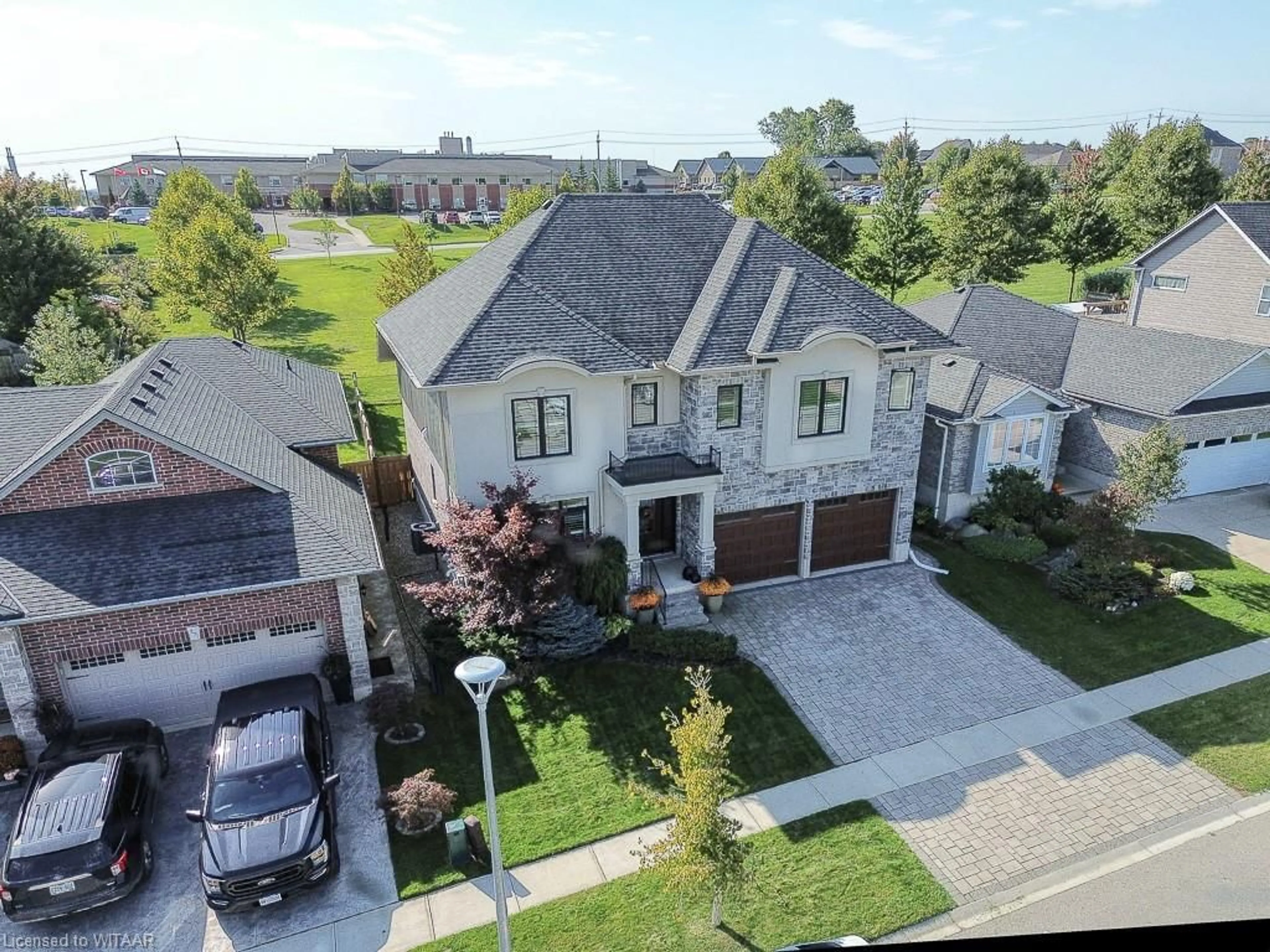 Frontside or backside of a home, the street view for 487 Alan Cres, Woodstock Ontario N4S 0B9