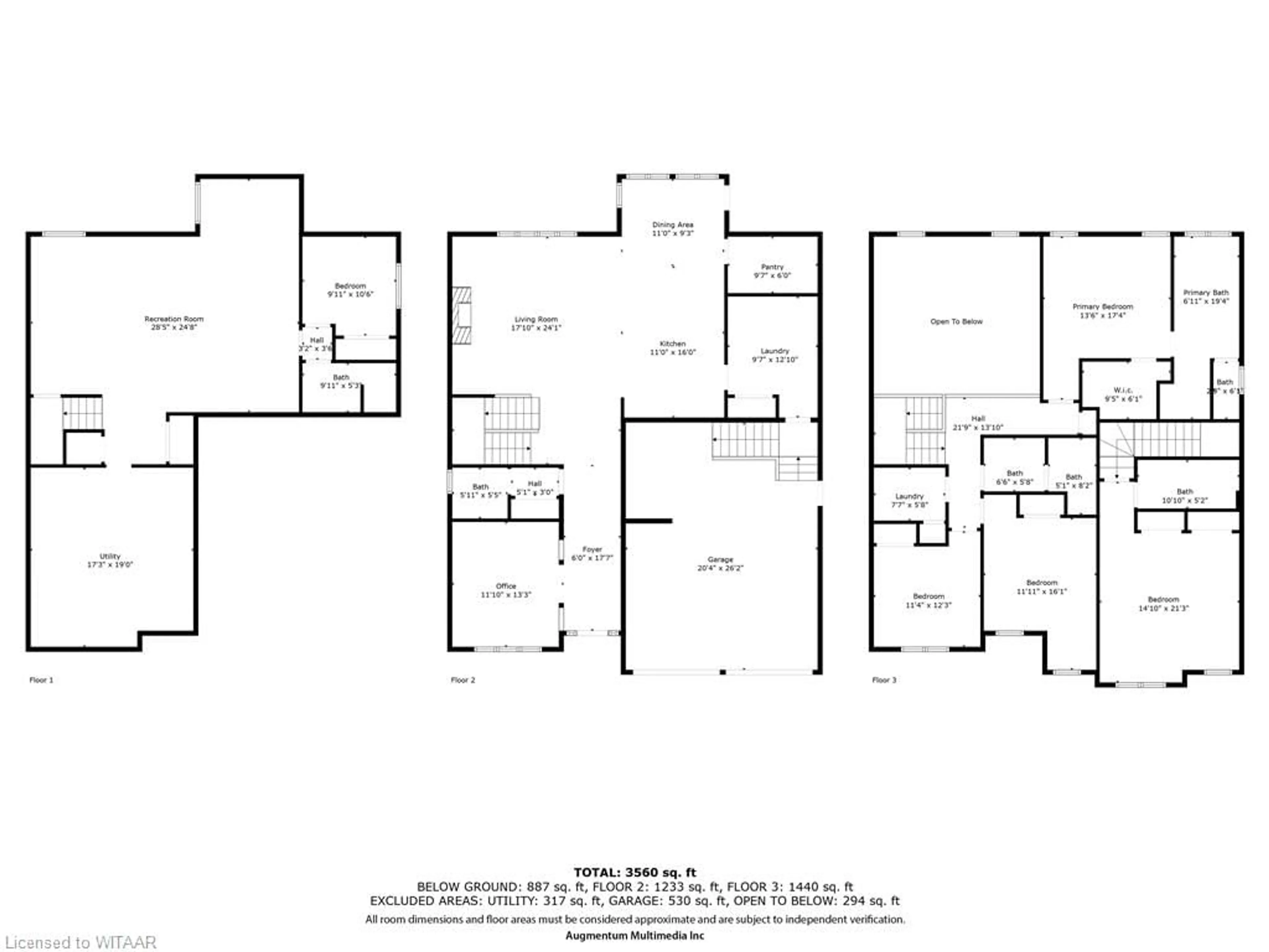 Floor plan for 487 Alan Cres, Woodstock Ontario N4S 0B9