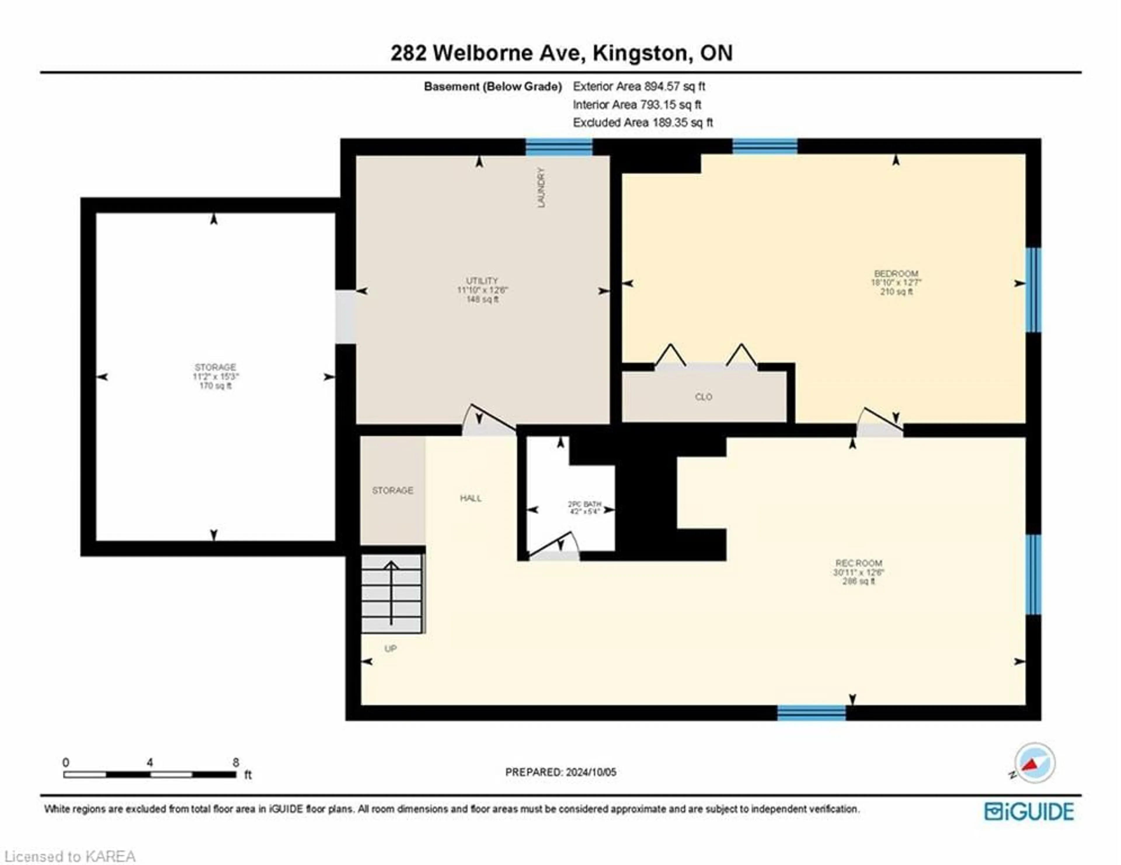 Floor plan for 282 Welborne Ave, Kingston Ontario K7M 4G6