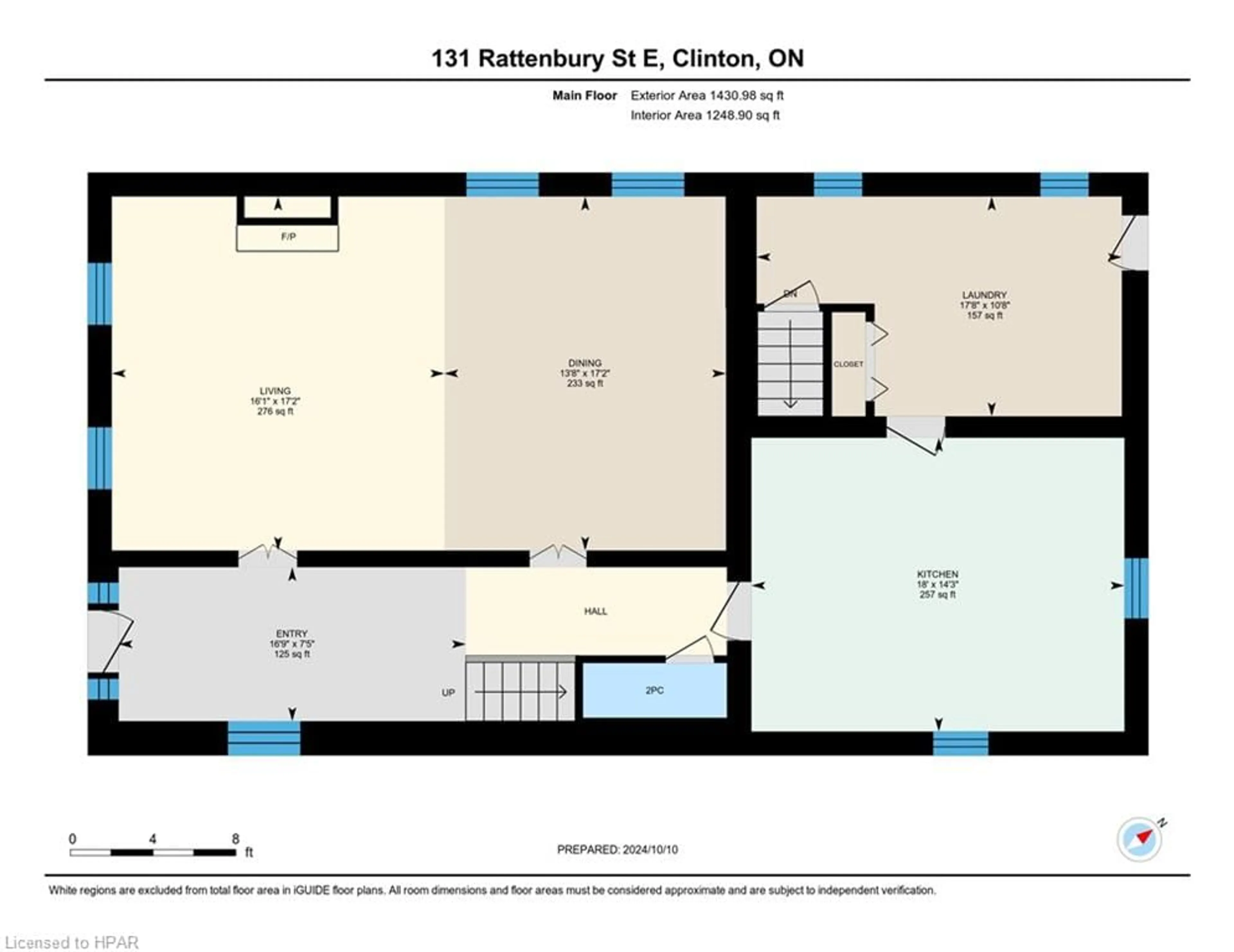 Floor plan for 131 Rattenbury St, Clinton Ontario N0M 1L0