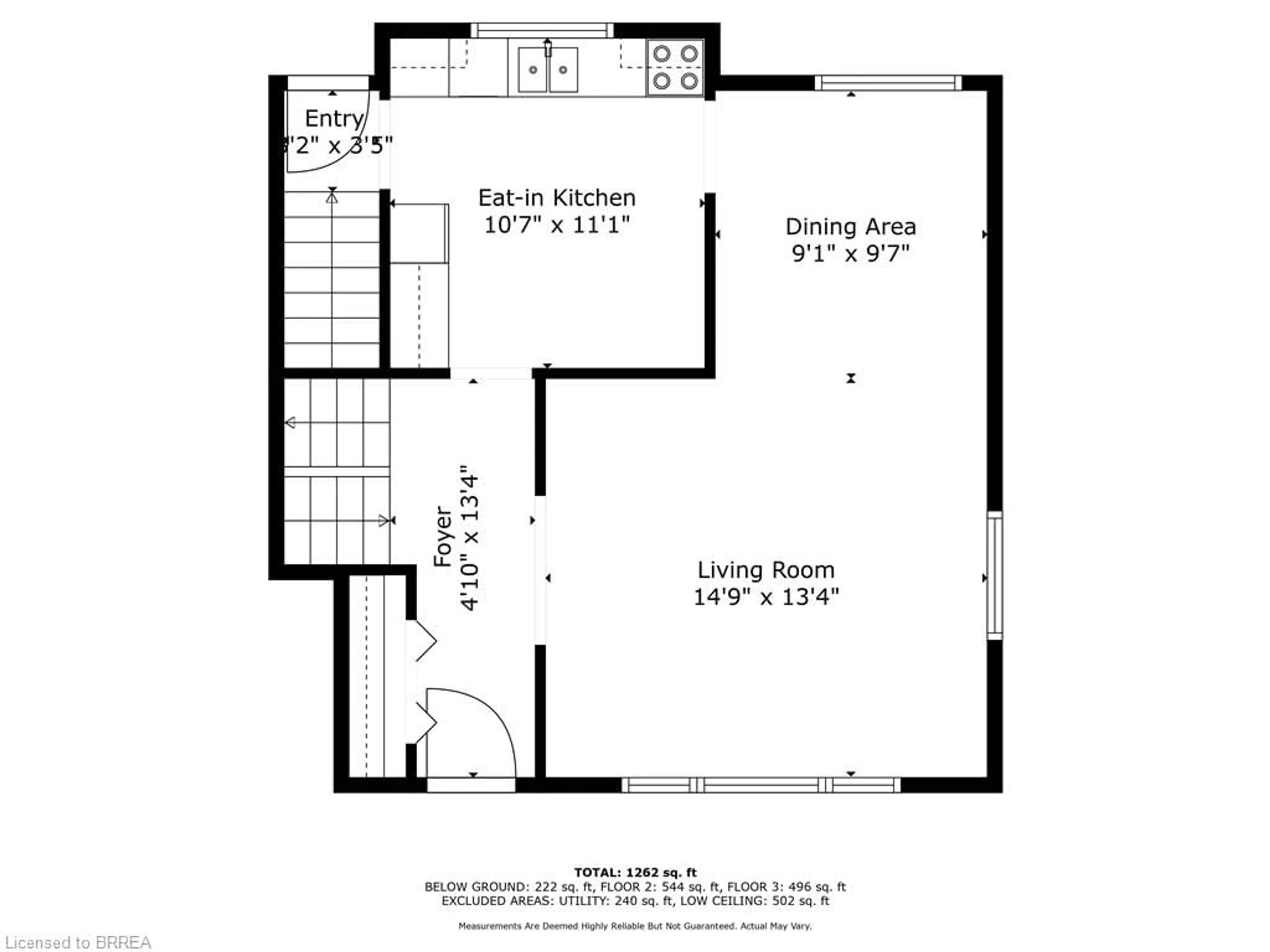 Floor plan for 42 Winding Way, Brantford Ontario N3R 3S3