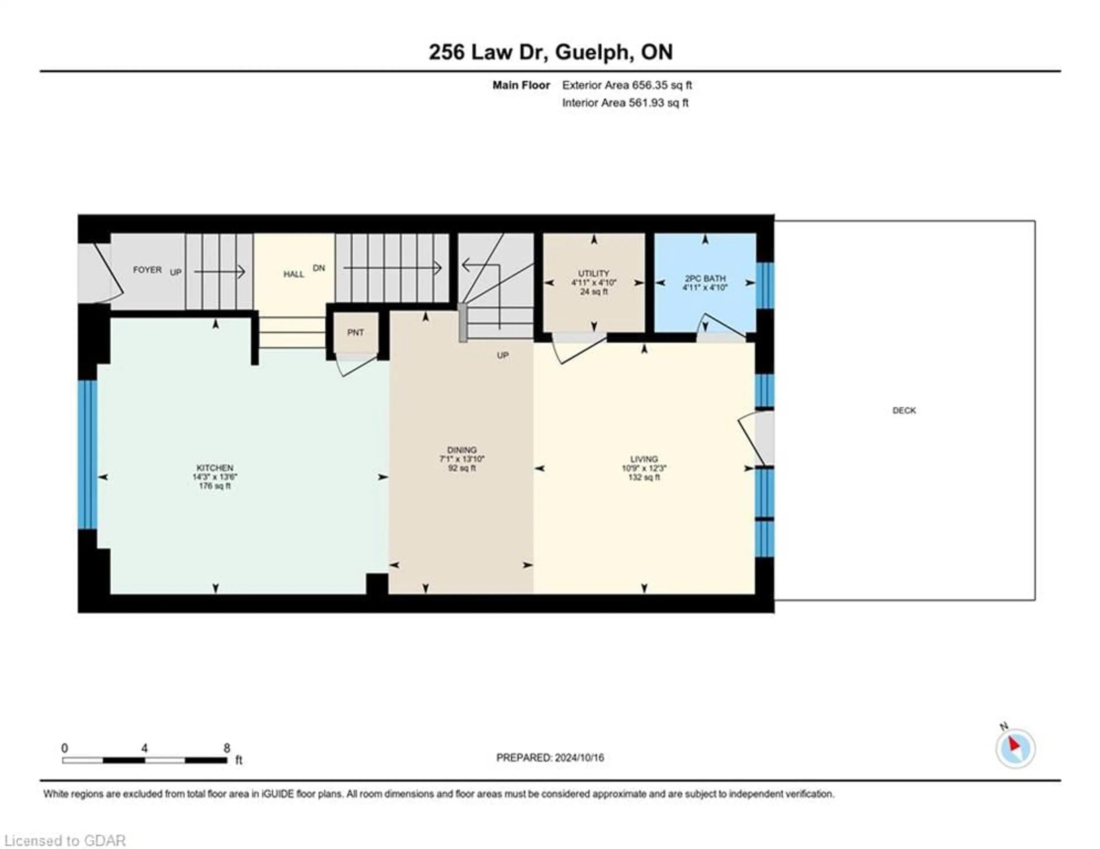 Floor plan for 256 Law Dr, Guelph Ontario N1E 0P6