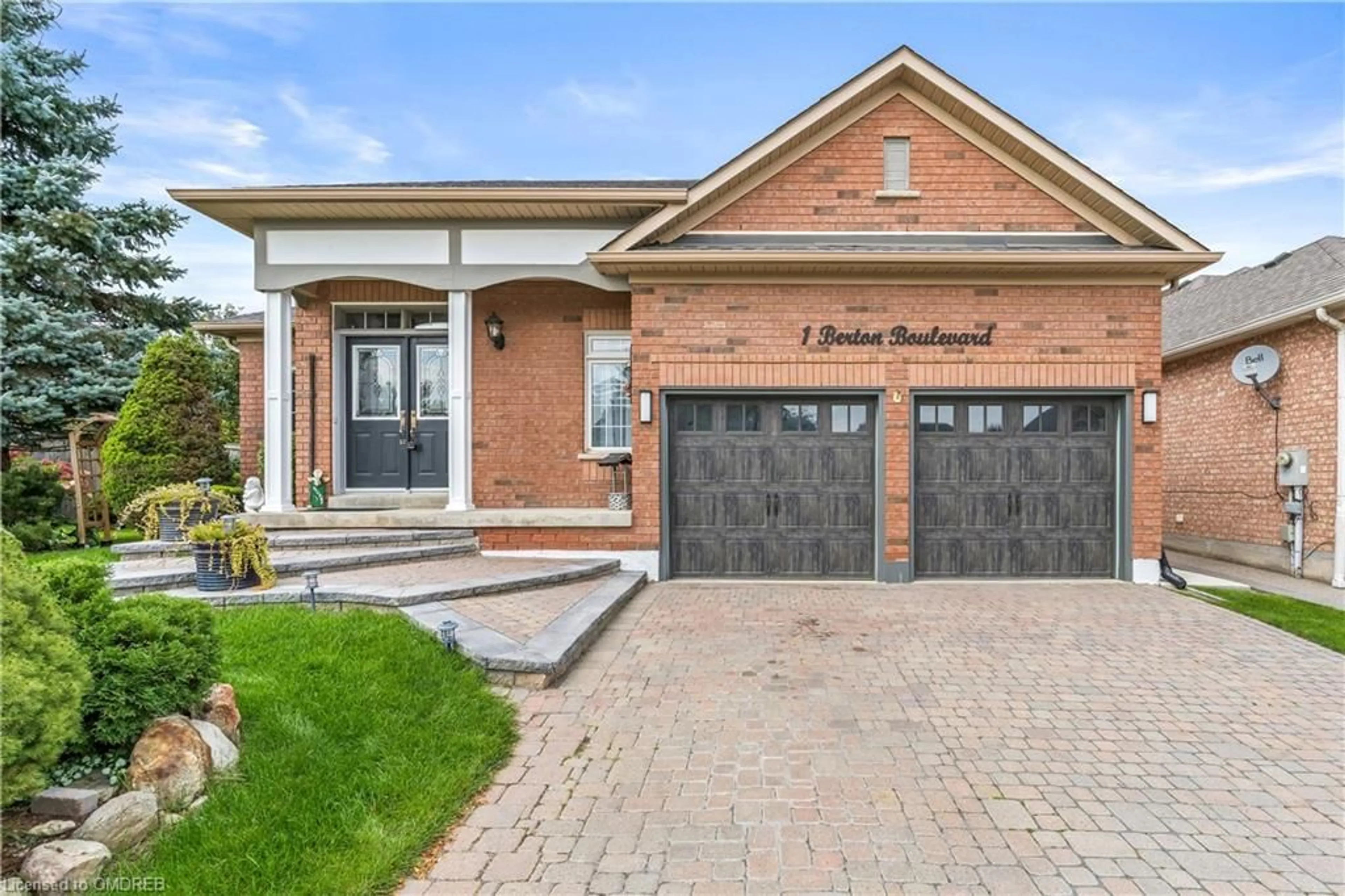 Home with brick exterior material for 1 Berton Blvd, Georgetown Ontario L7G 6A4