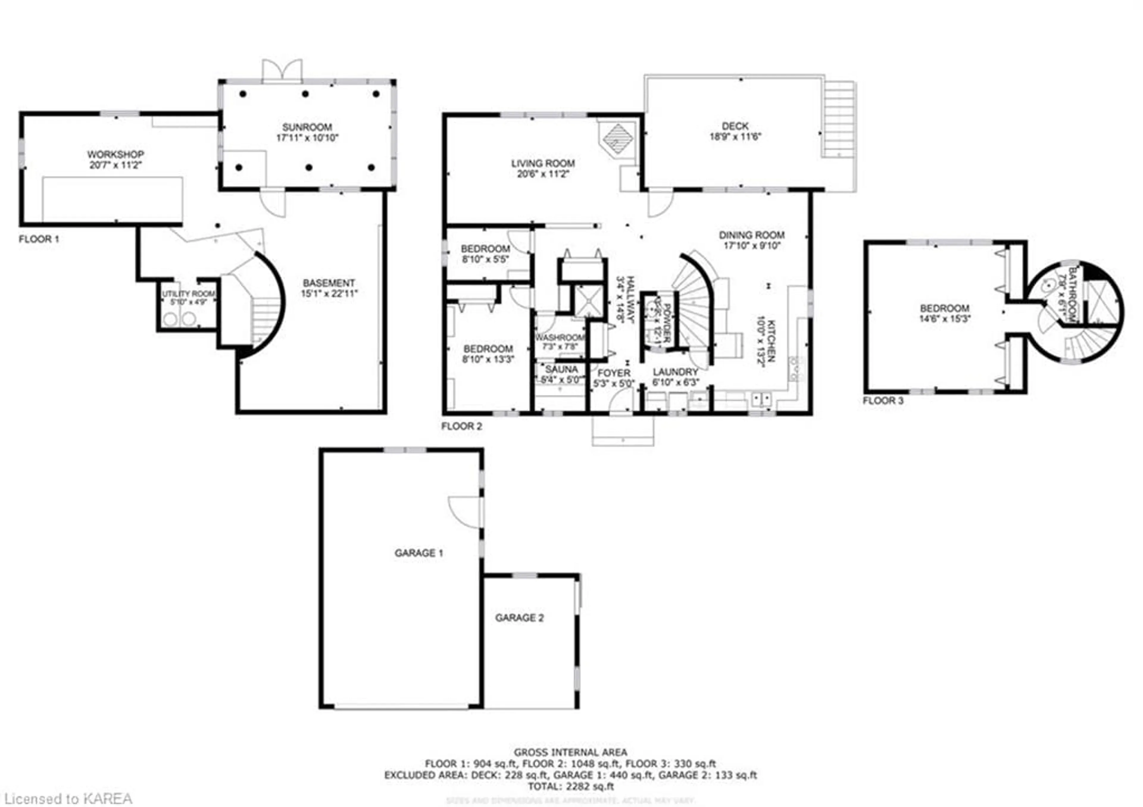 Floor plan for 1126 Fishermans Cove Lane, Arden Ontario K0H 1B0