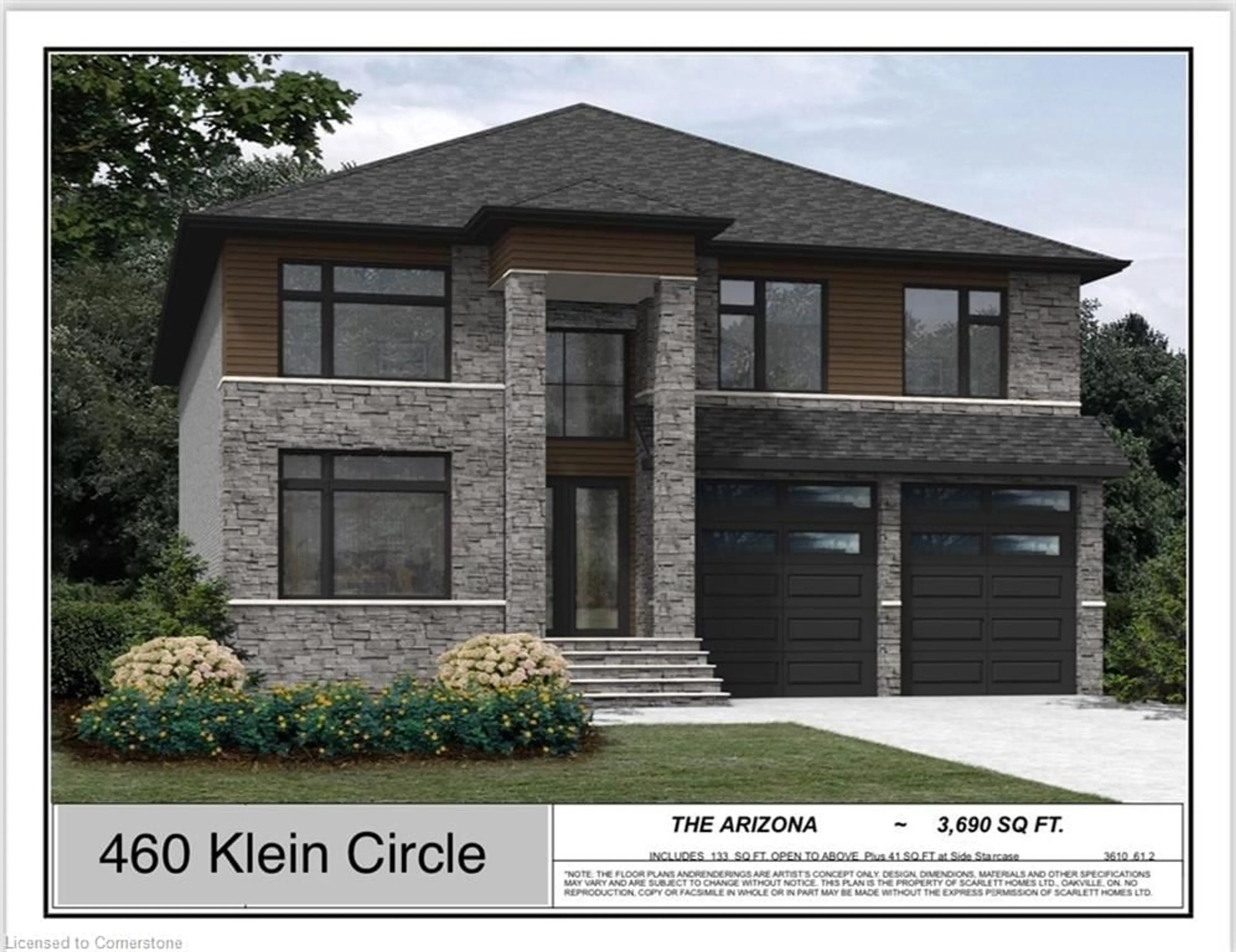 Frontside or backside of a home for 460 Klein Cir #LOT 23, Ancaster Ontario L9B 2T3