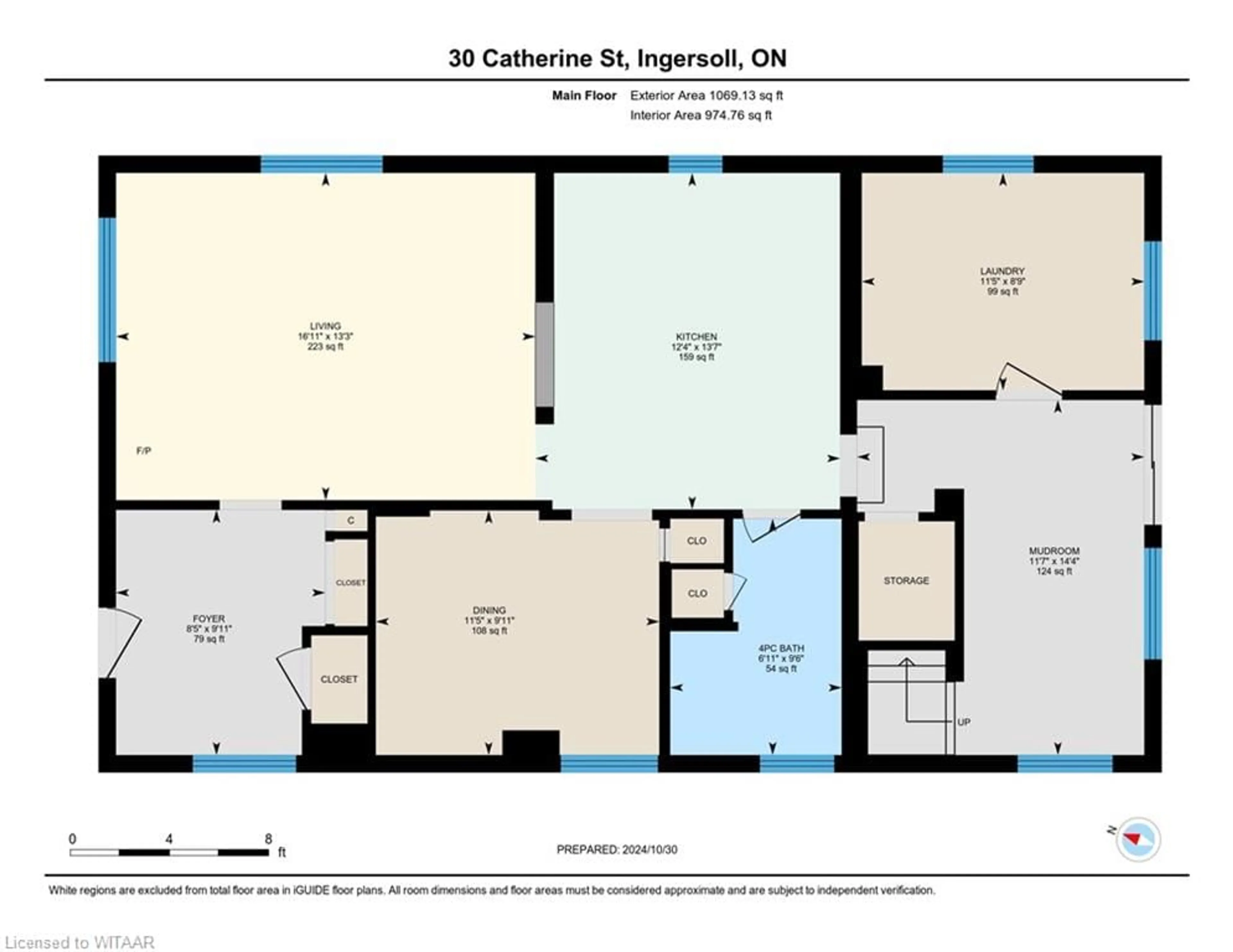 Floor plan for 30 Catherine St, Ingersoll Ontario N5C 1L3