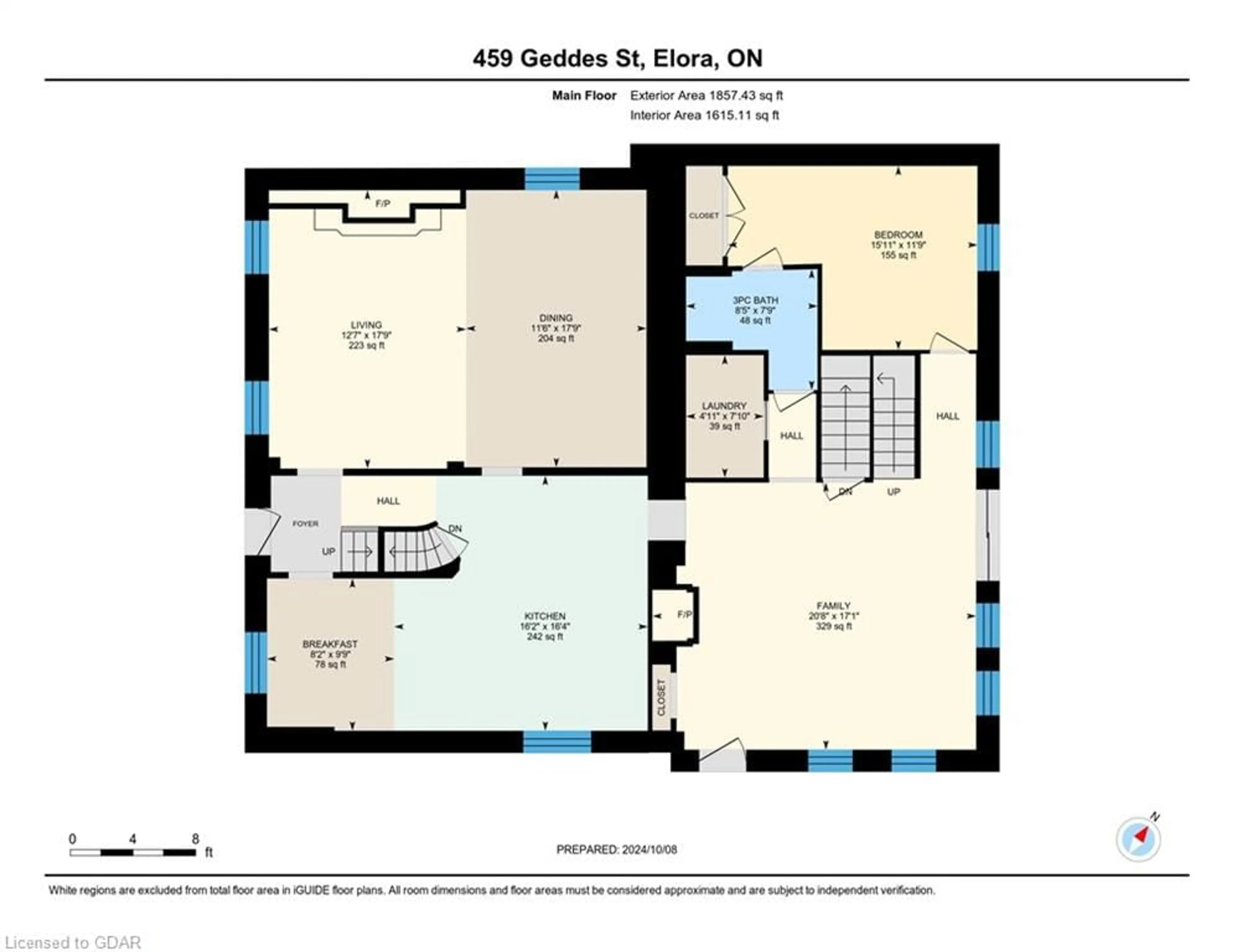 Floor plan for 459 Geddes St, Elora Ontario N0B 1S0