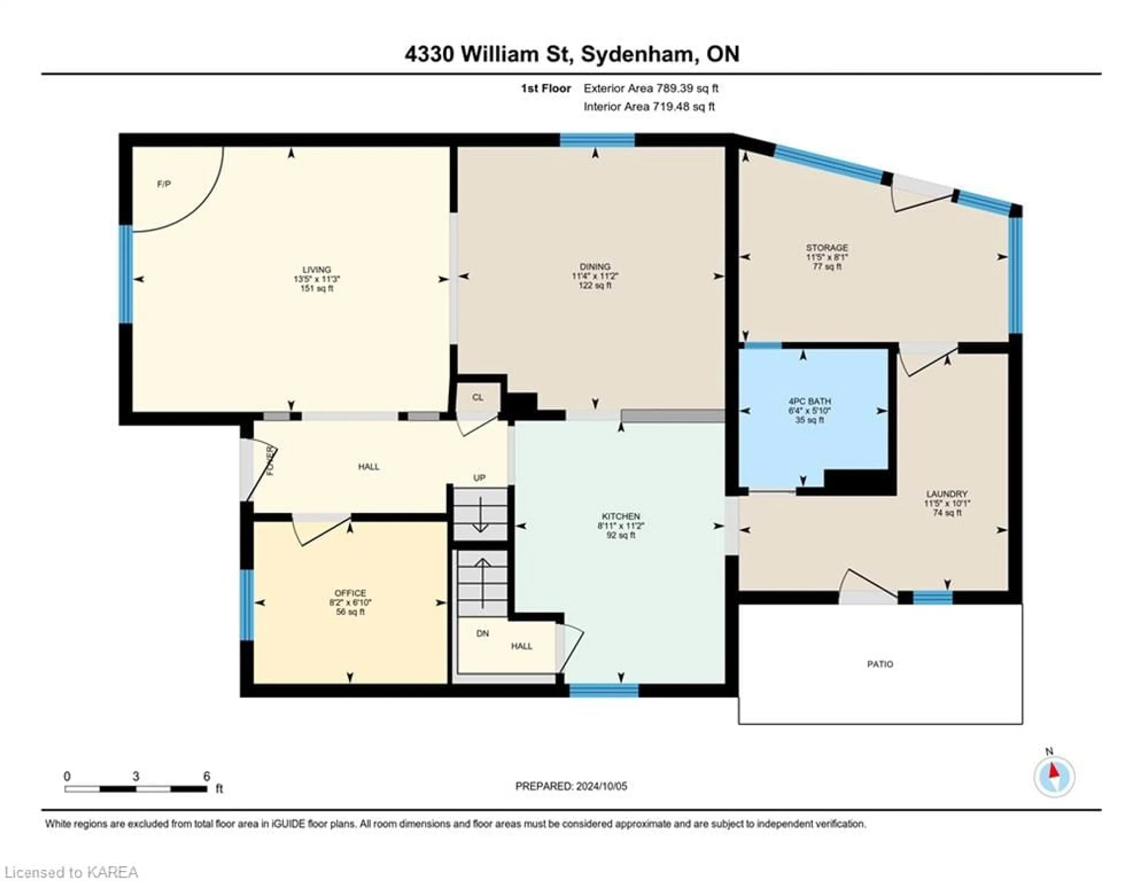 Floor plan for 4330 William St, Sydenham Ontario K0H 2T0