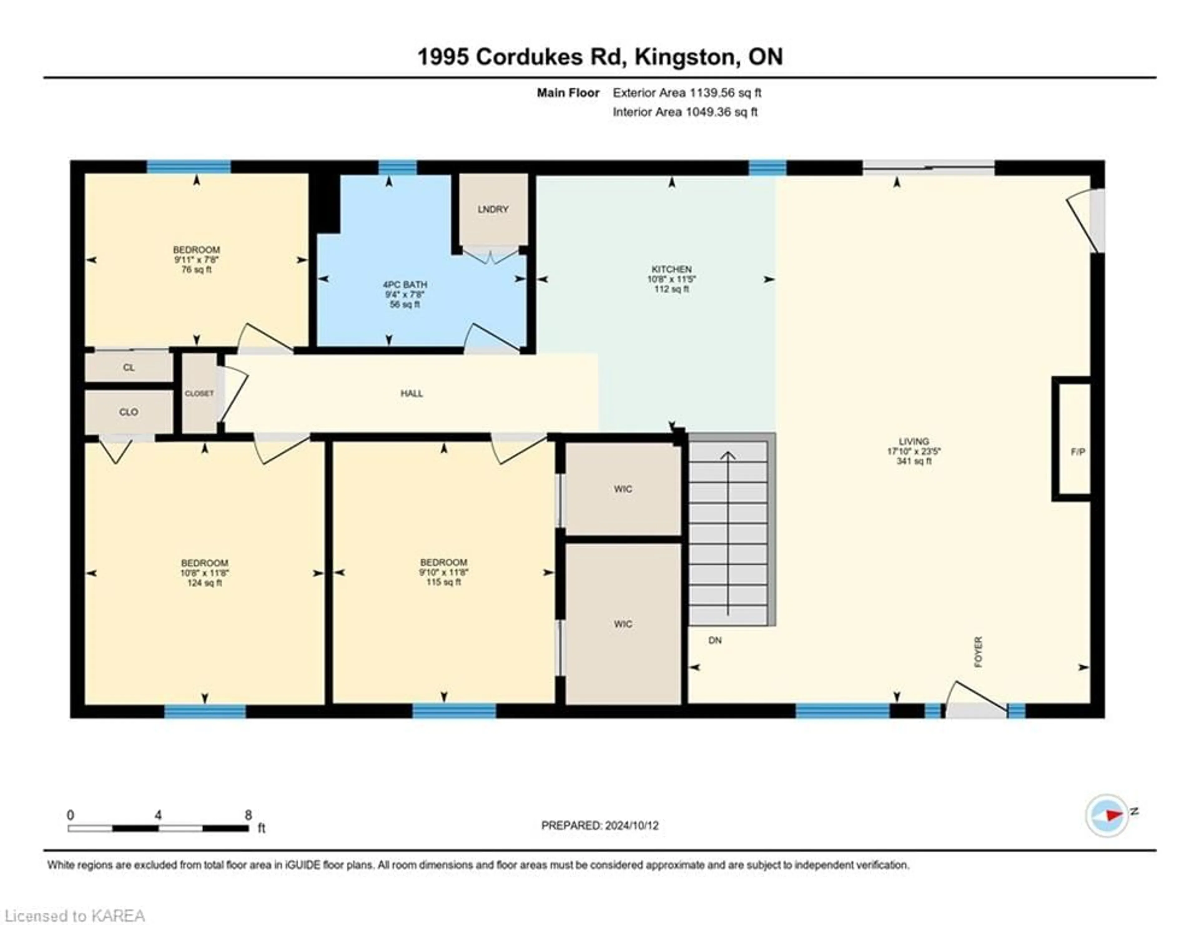 Floor plan for 1995 Cordukes Rd, Kingston Ontario K7L 4V4