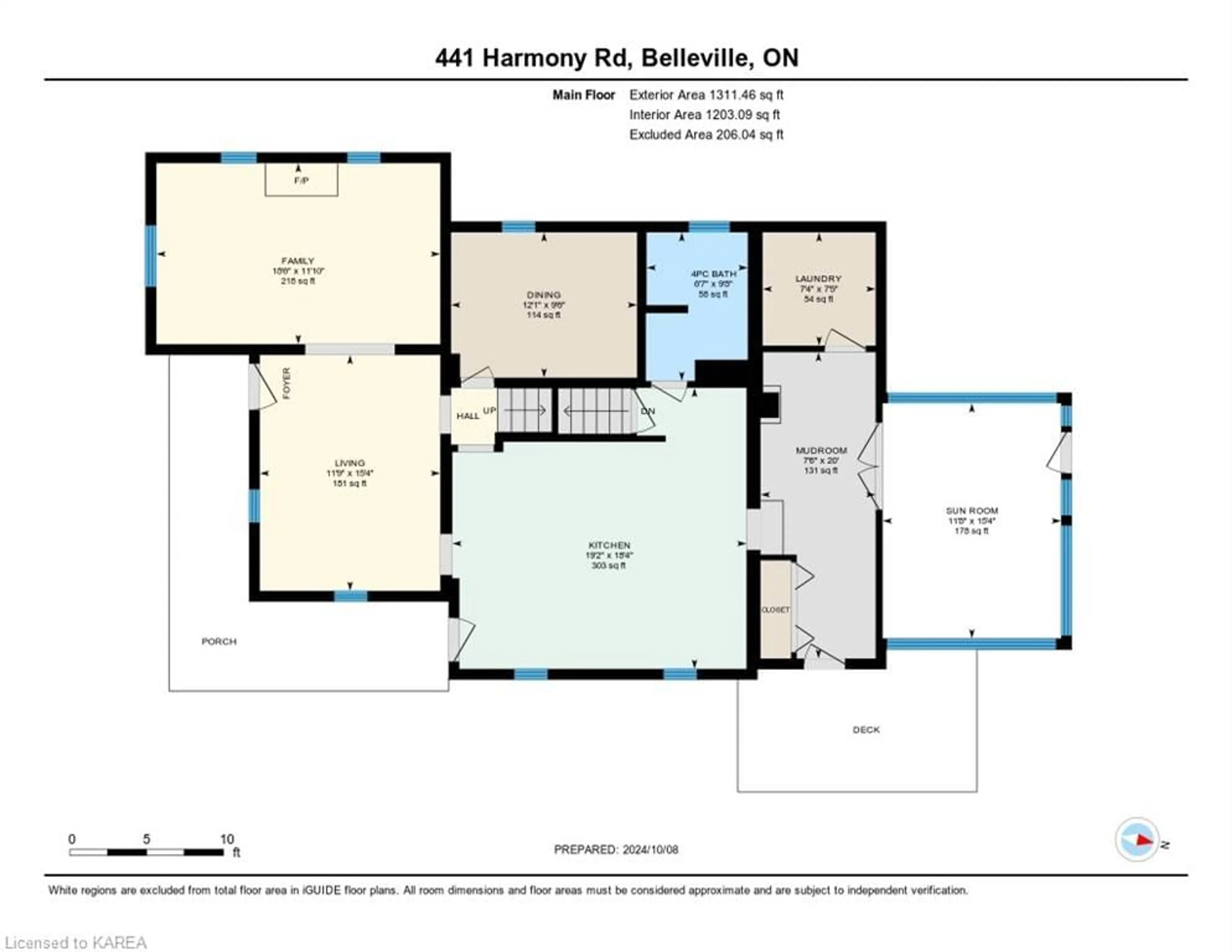 Floor plan for 441 Harmony Rd, Corbyville Ontario K0K 1V0