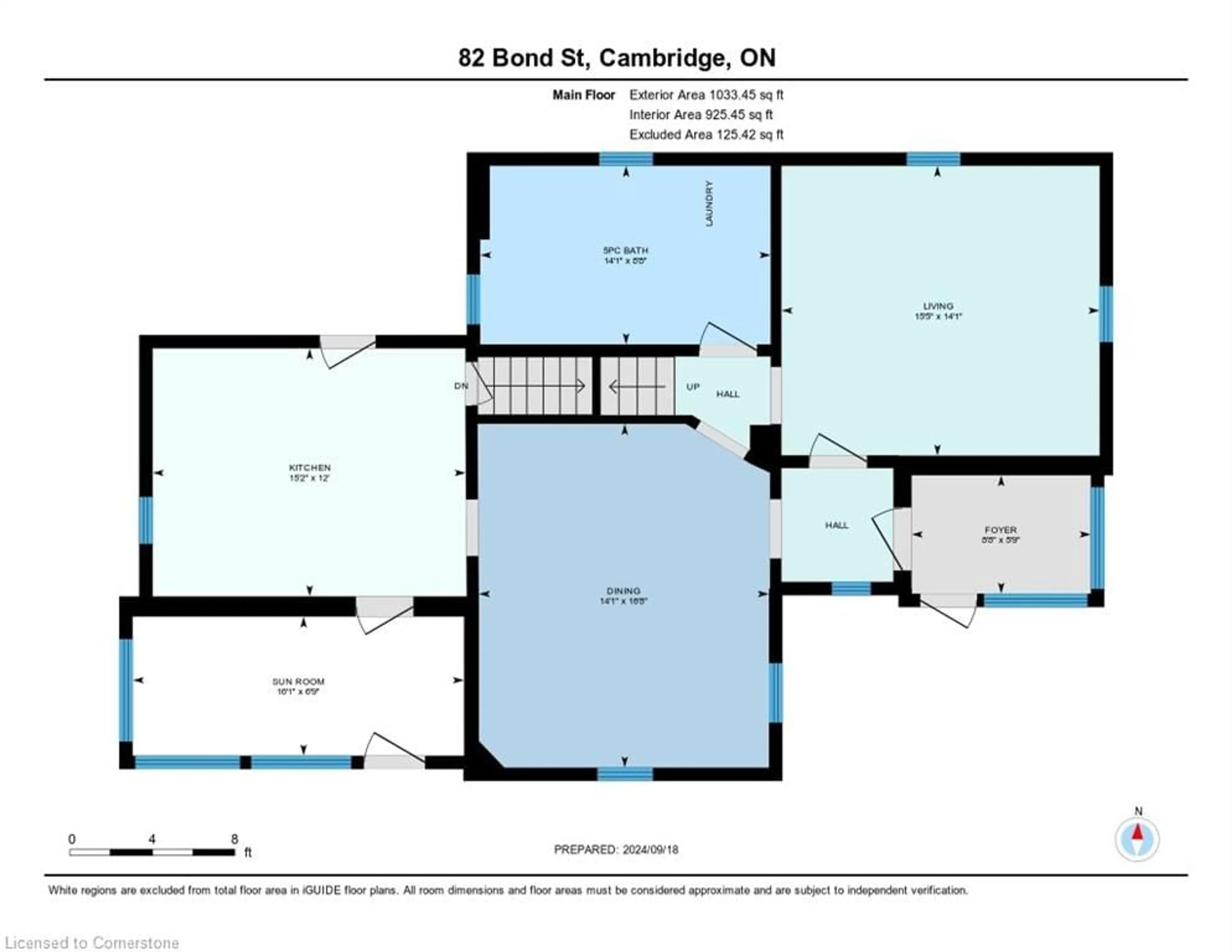 Floor plan for 82 Bond St, Cambridge Ontario N1R 4B6