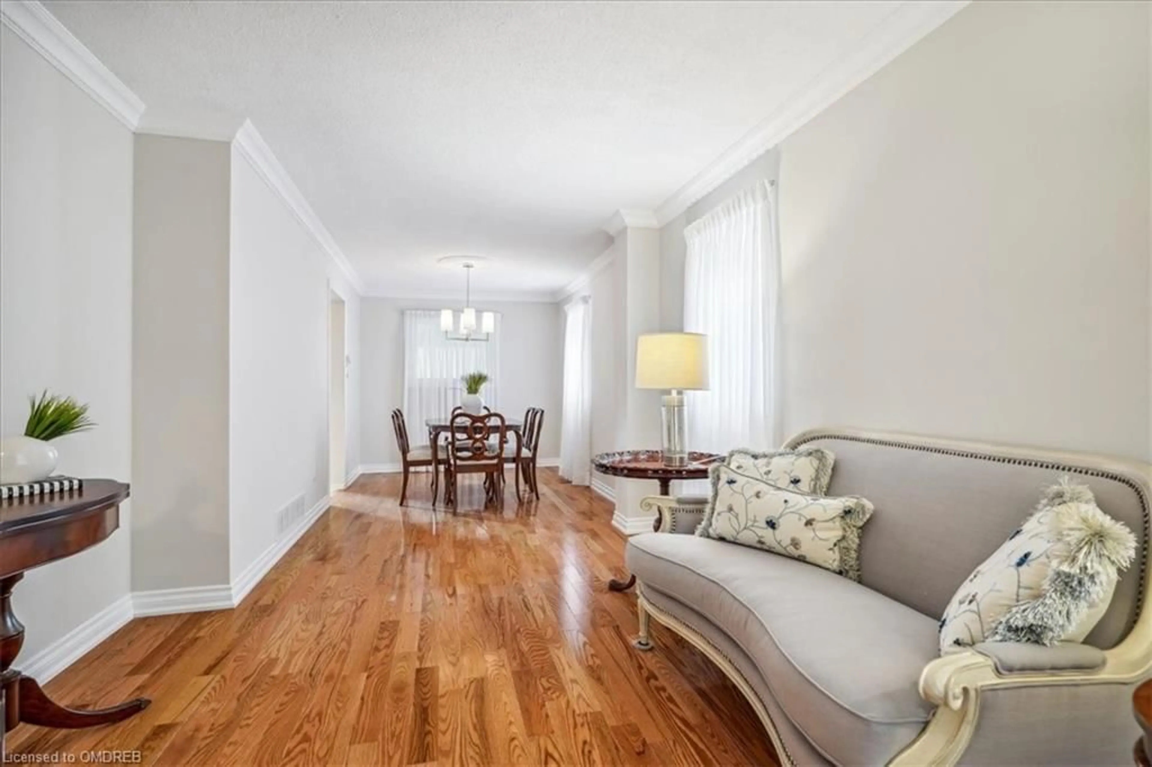 Living room, wood floors for 1278 Valerie Cres, Oakville Ontario L6J 7E6