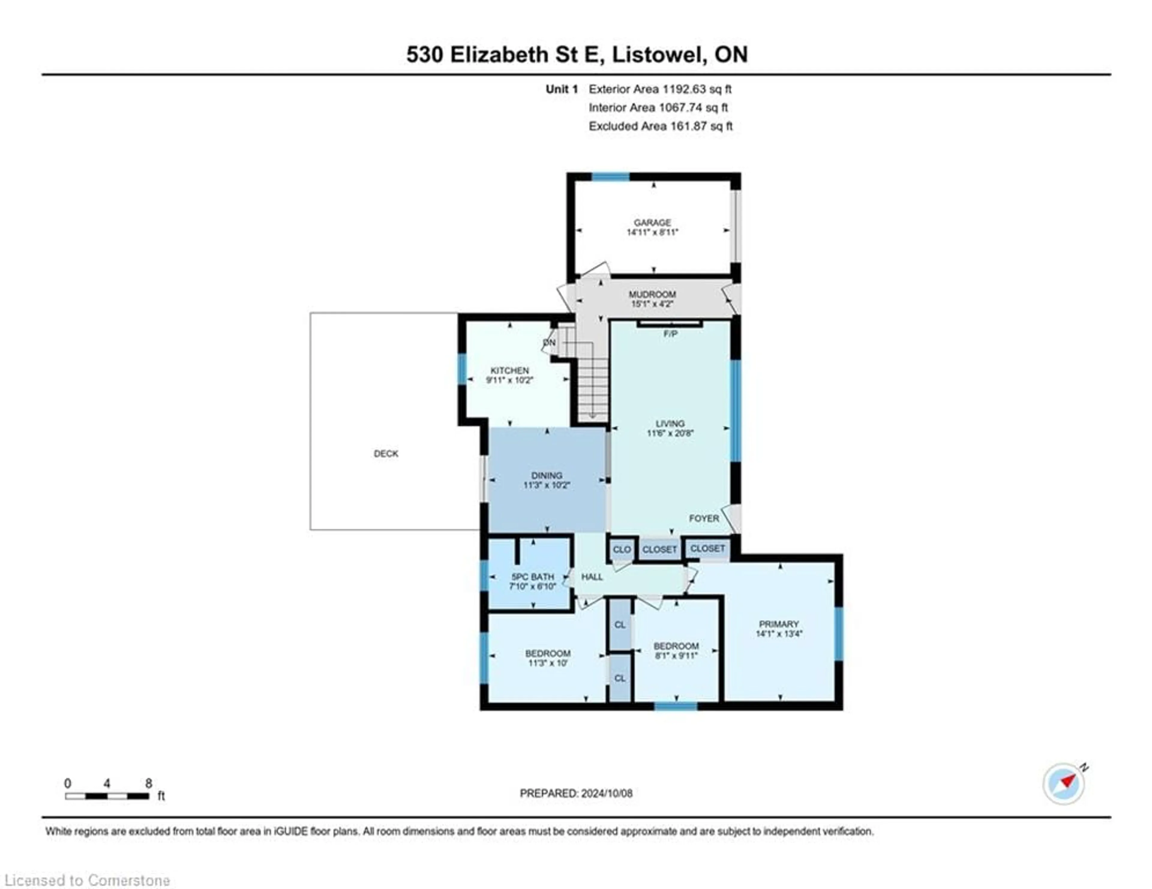 Floor plan for 530 Elizabeth St, Listowel Ontario N4W 2R2