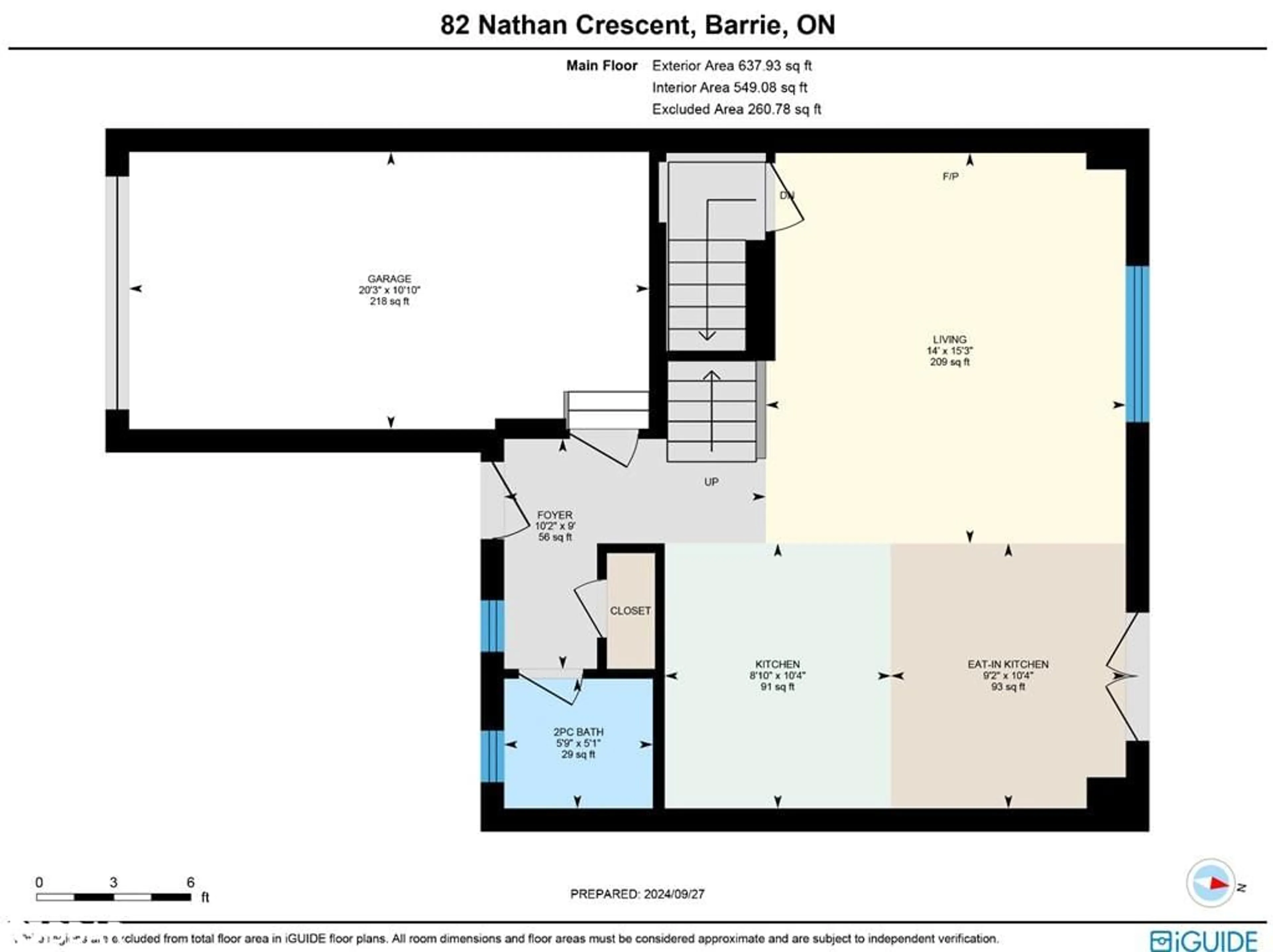 Floor plan for 82 Nathan Cres, Barrie Ontario L4N 0S6