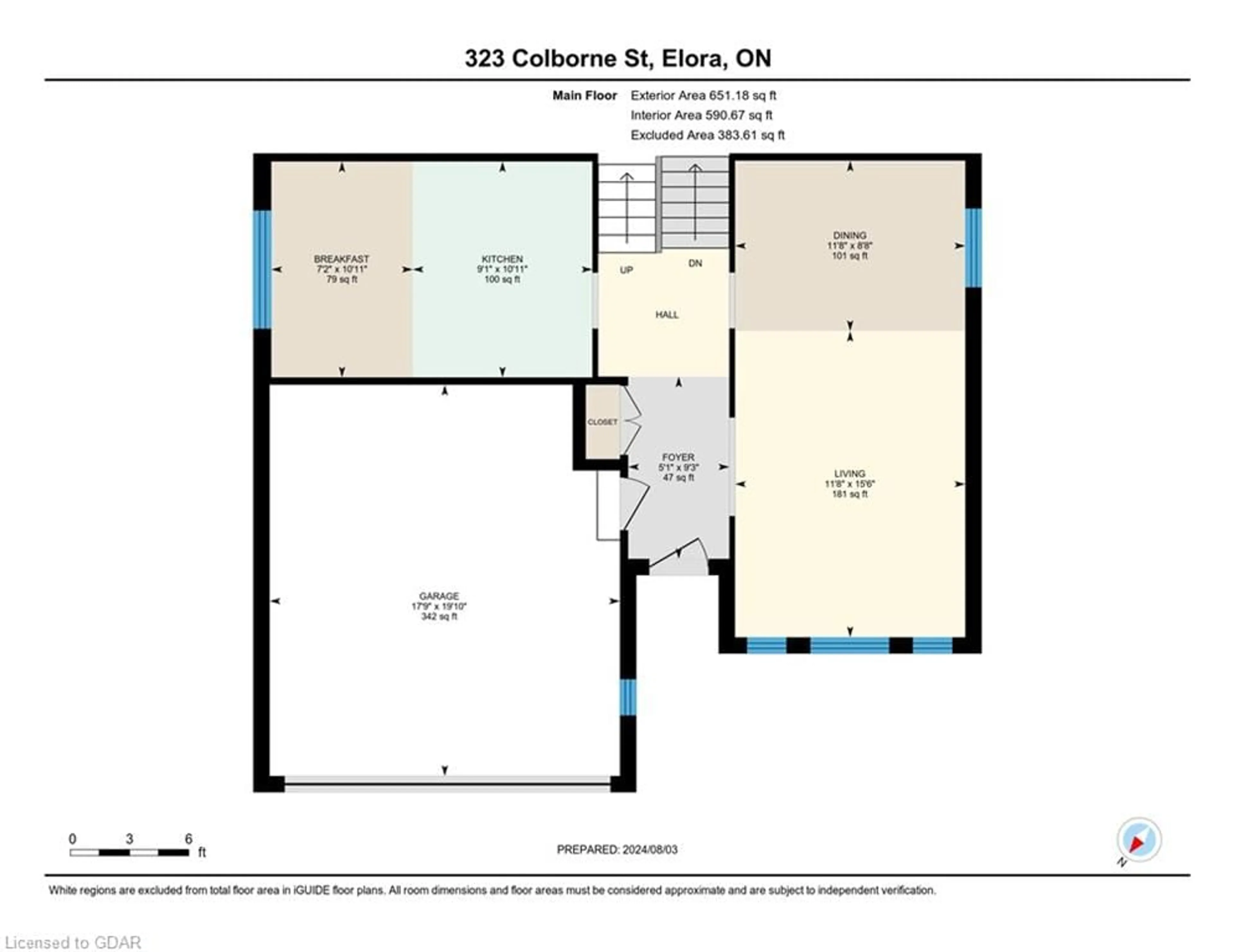 Floor plan for 323 Colborne St, Elora Ontario N0B 1S0