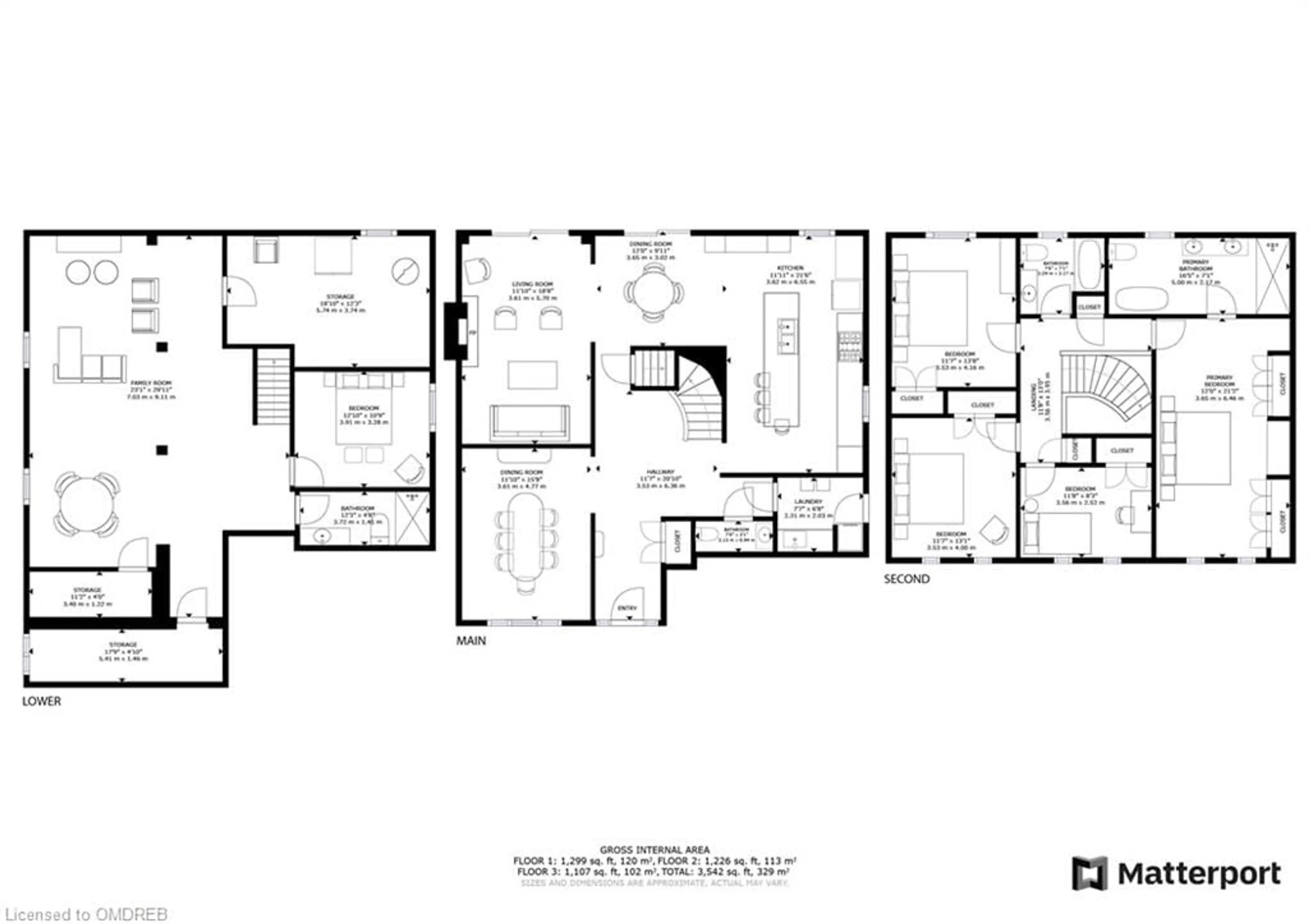 Floor plan for 1178 Montrose Abbey Dr, Oakville Ontario L6M 1E4