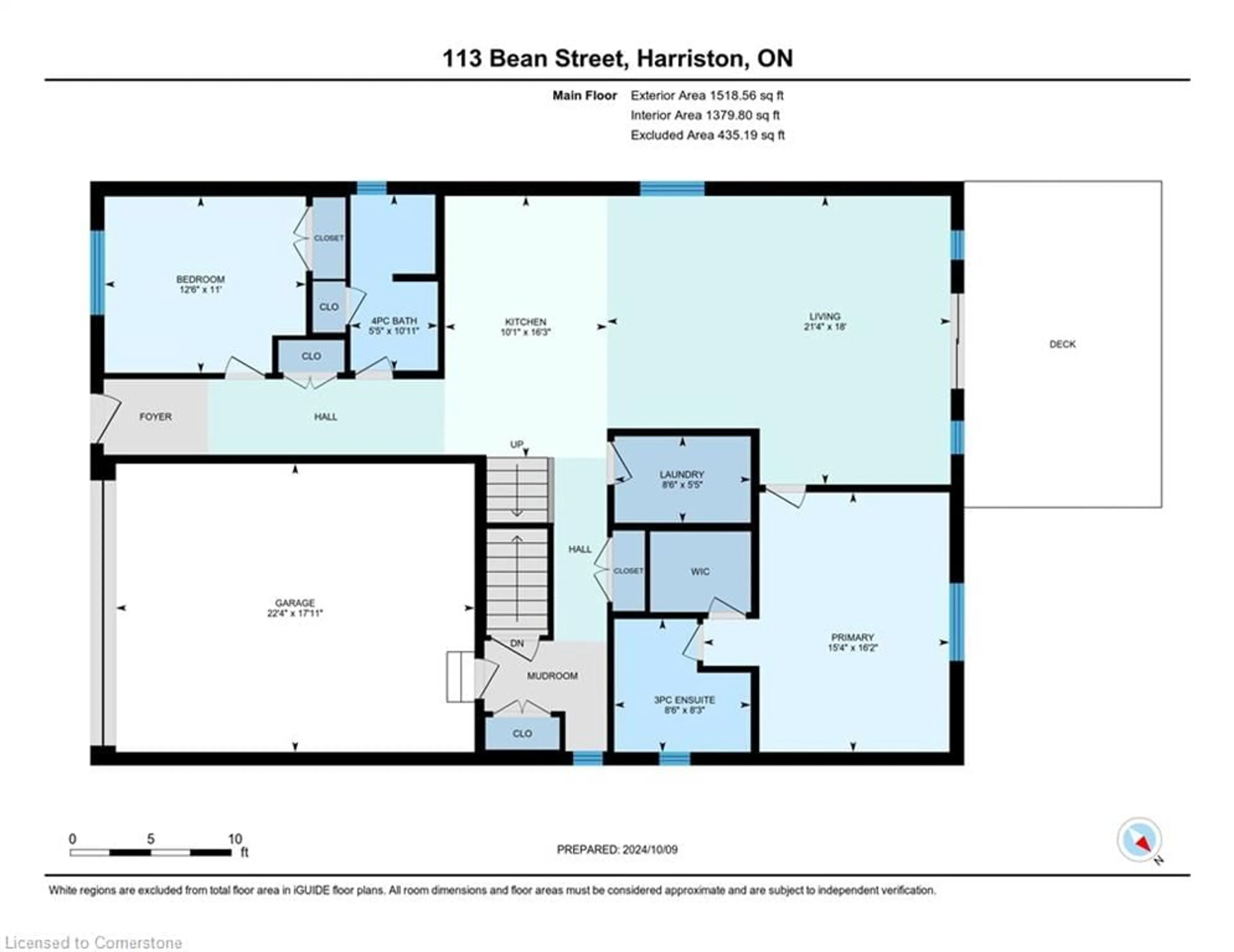 Floor plan for 113 Bean Street, Harriston Ontario N0G 1Z0