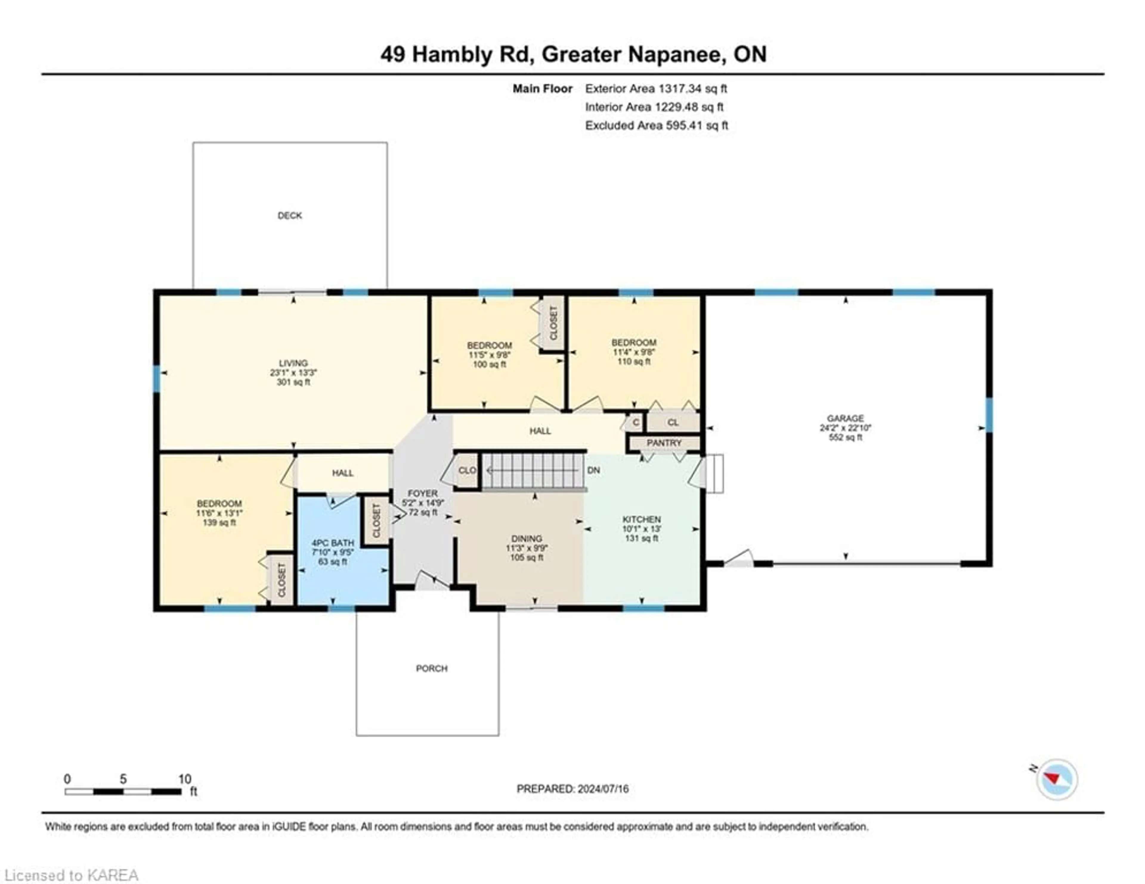 Floor plan for 49 Hambly Rd, Napanee Ontario K7R 0E7