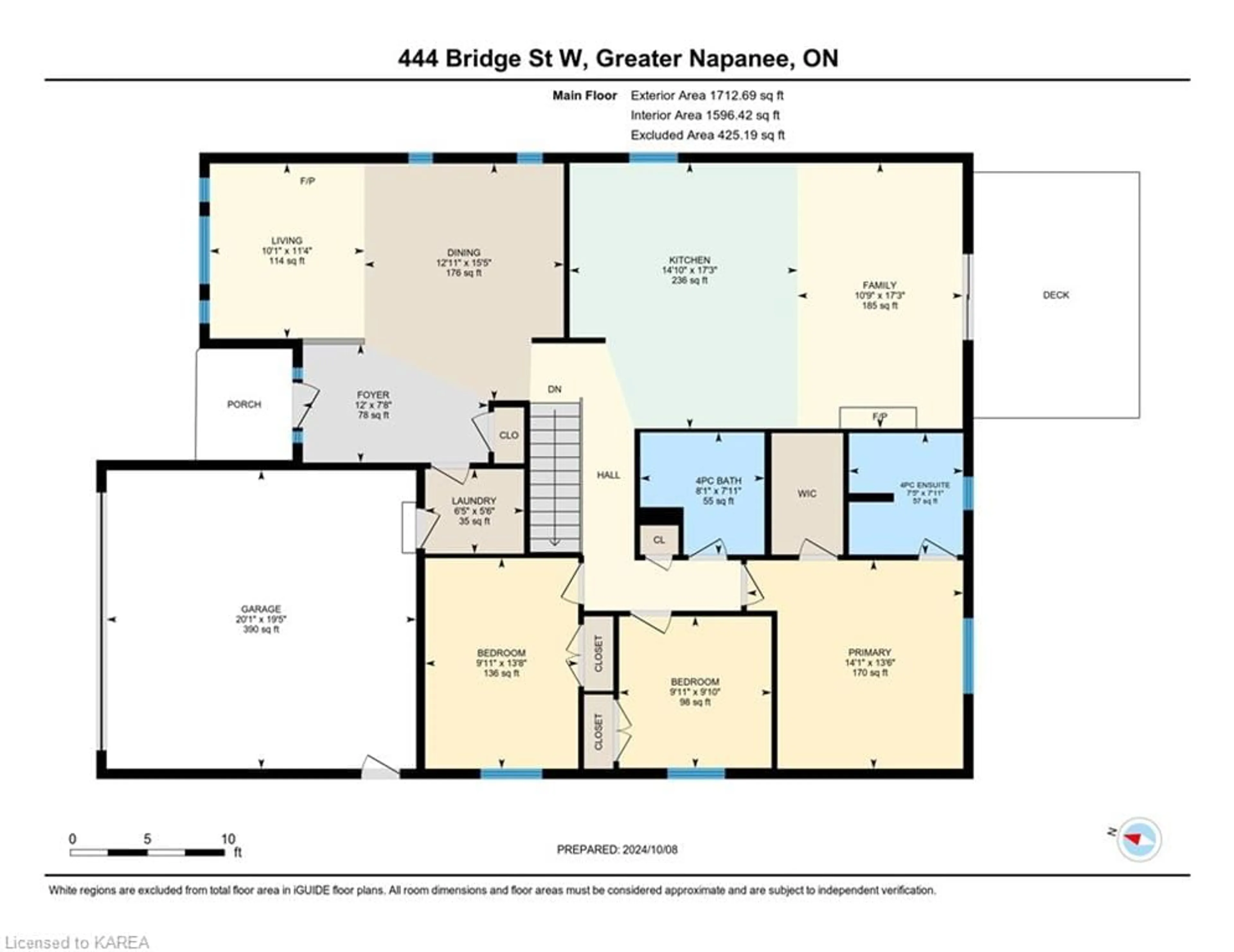 Floor plan for 444 Bridge St, Napanee Ontario K7R 3L1