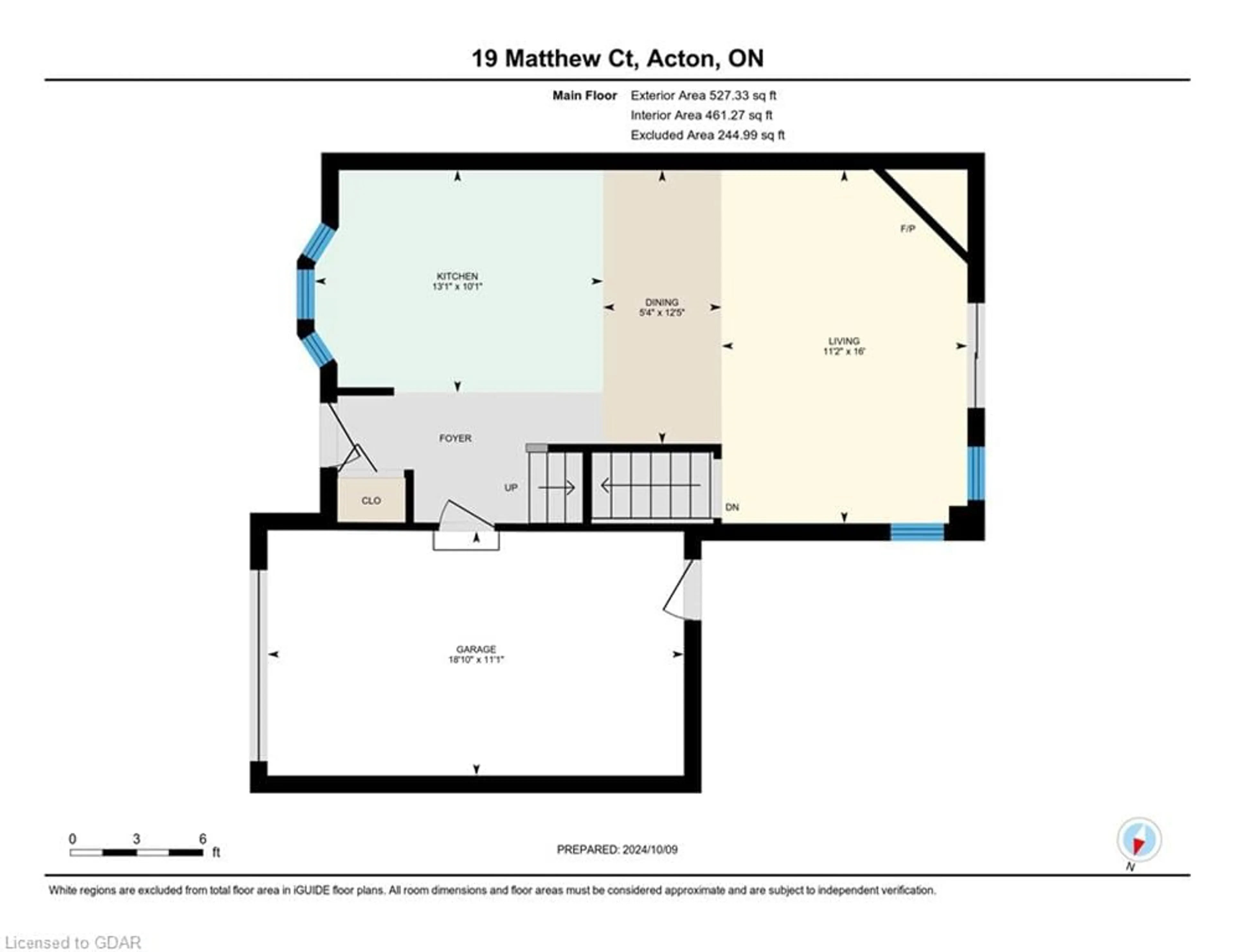 Floor plan for 19 Matthew Crt, Acton Ontario L7J 2W3