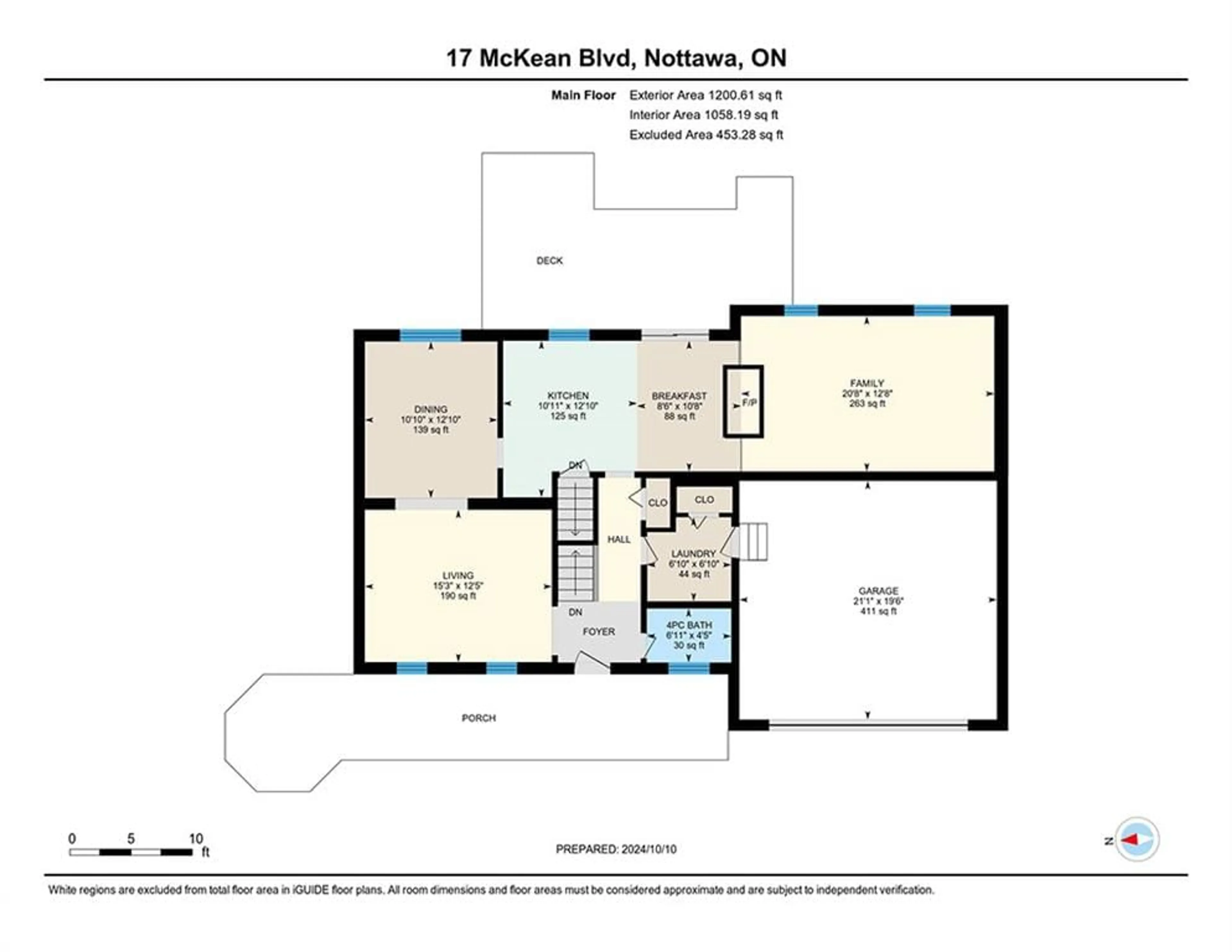 Floor plan for 17 Mckean Blvd, Nottawa Ontario L0M 1P0