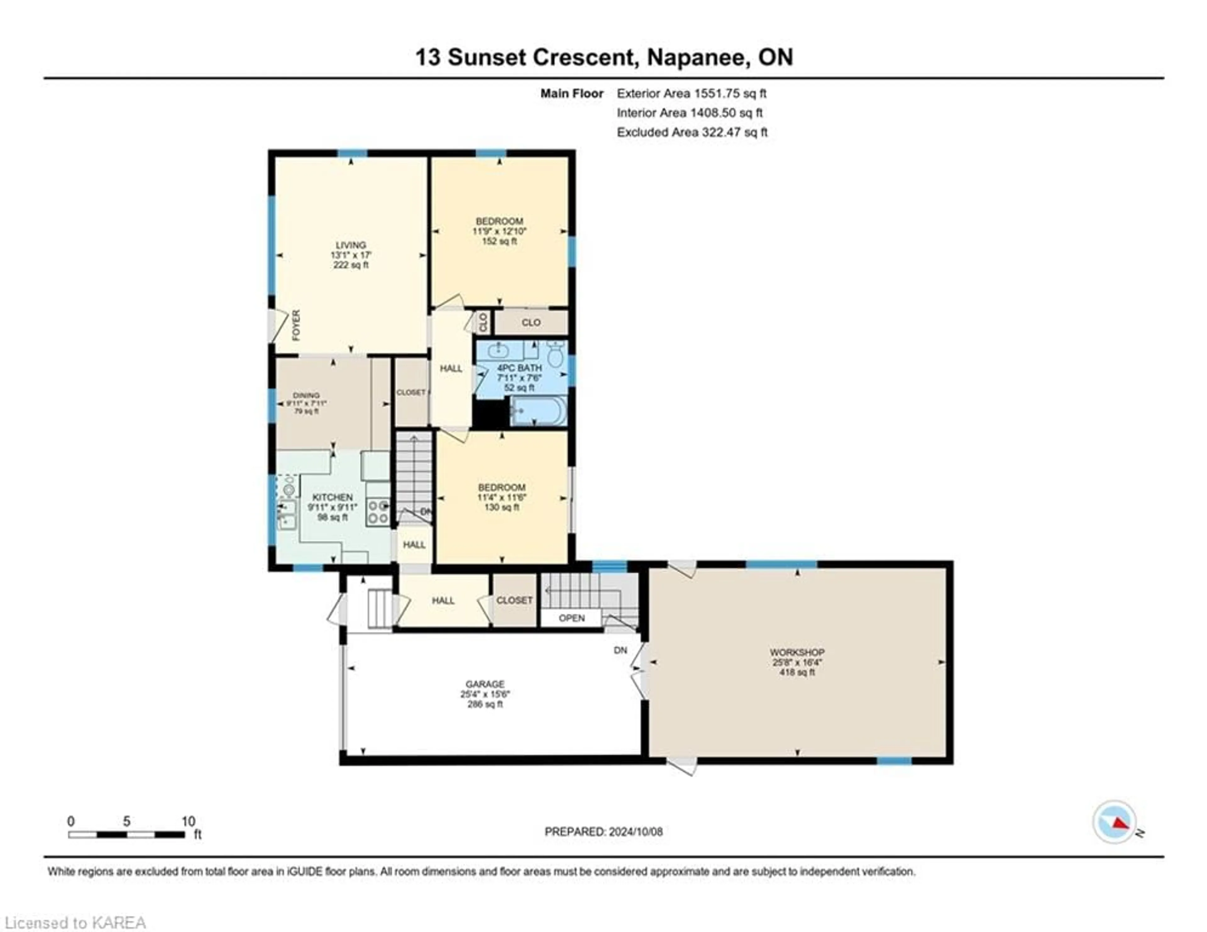 Floor plan for 13 Sunset Cres, Napanee Ontario K7R 2G5