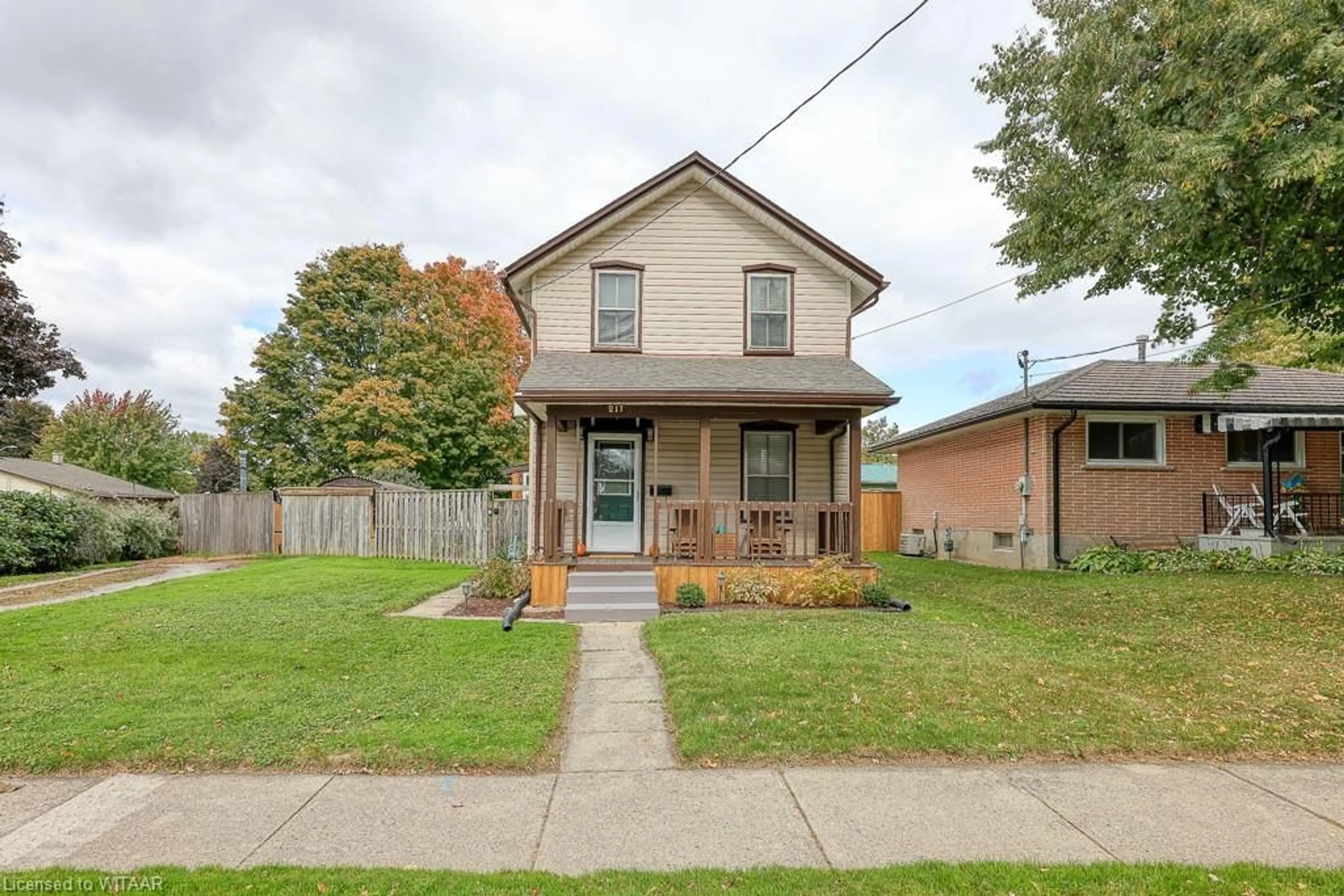 Frontside or backside of a home, the street view for 217 Phelan St, Woodstock Ontario N4S 2B2