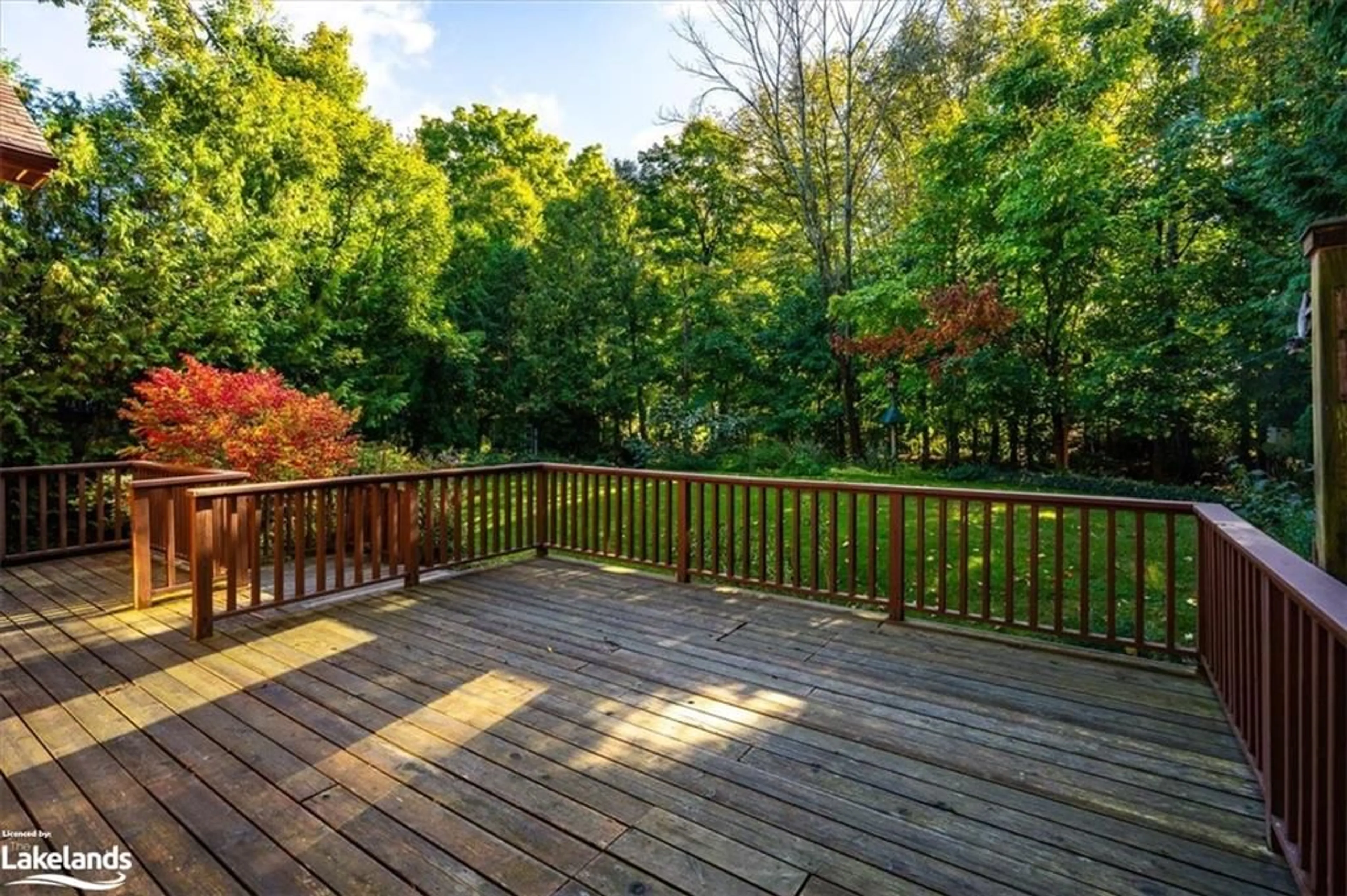 Patio, the fenced backyard for 9 Georgian Lane, Port McNicoll Ontario L0K 1R0