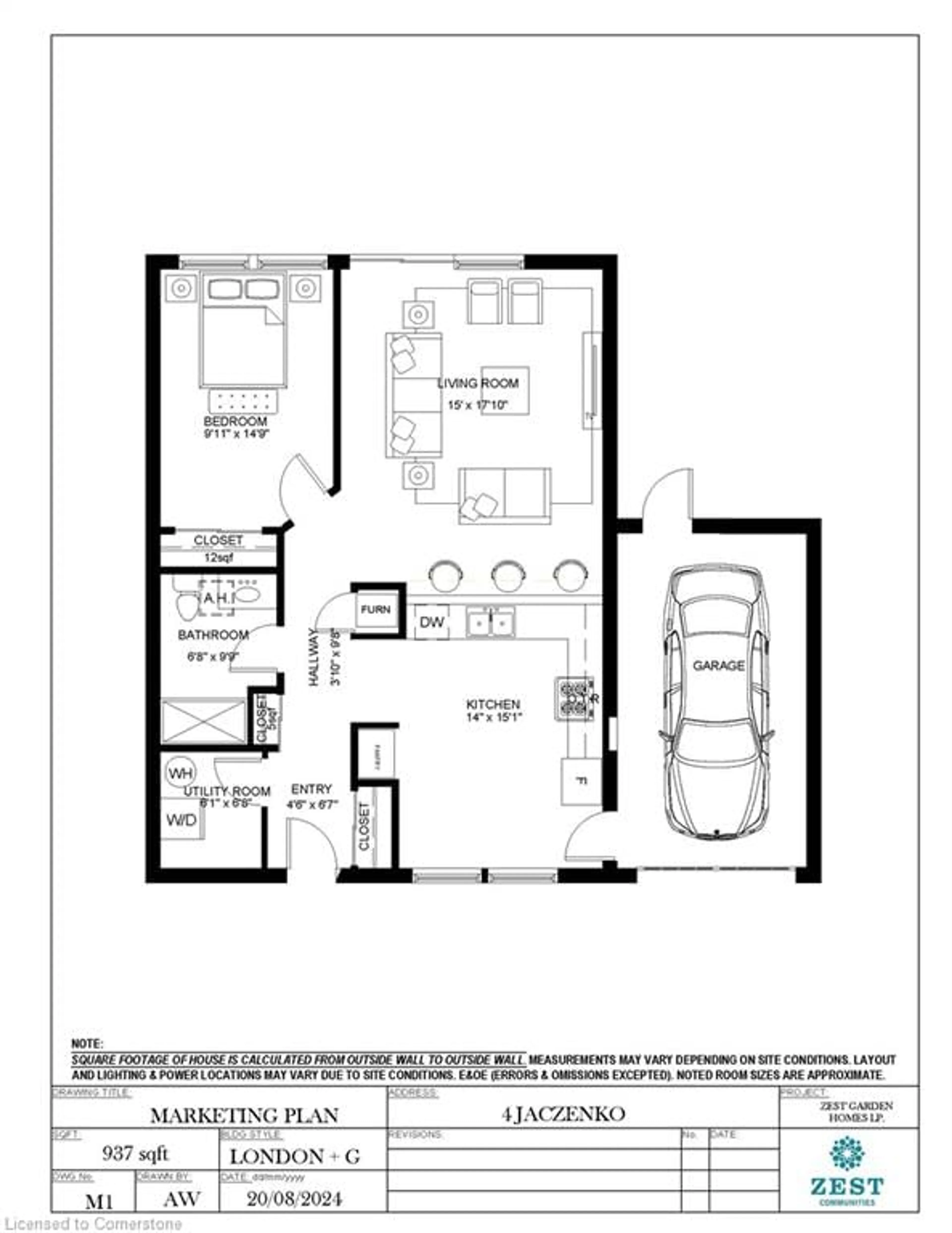 Floor plan for 4 Jaczenko Terr, Hamilton Ontario L9B 1T8