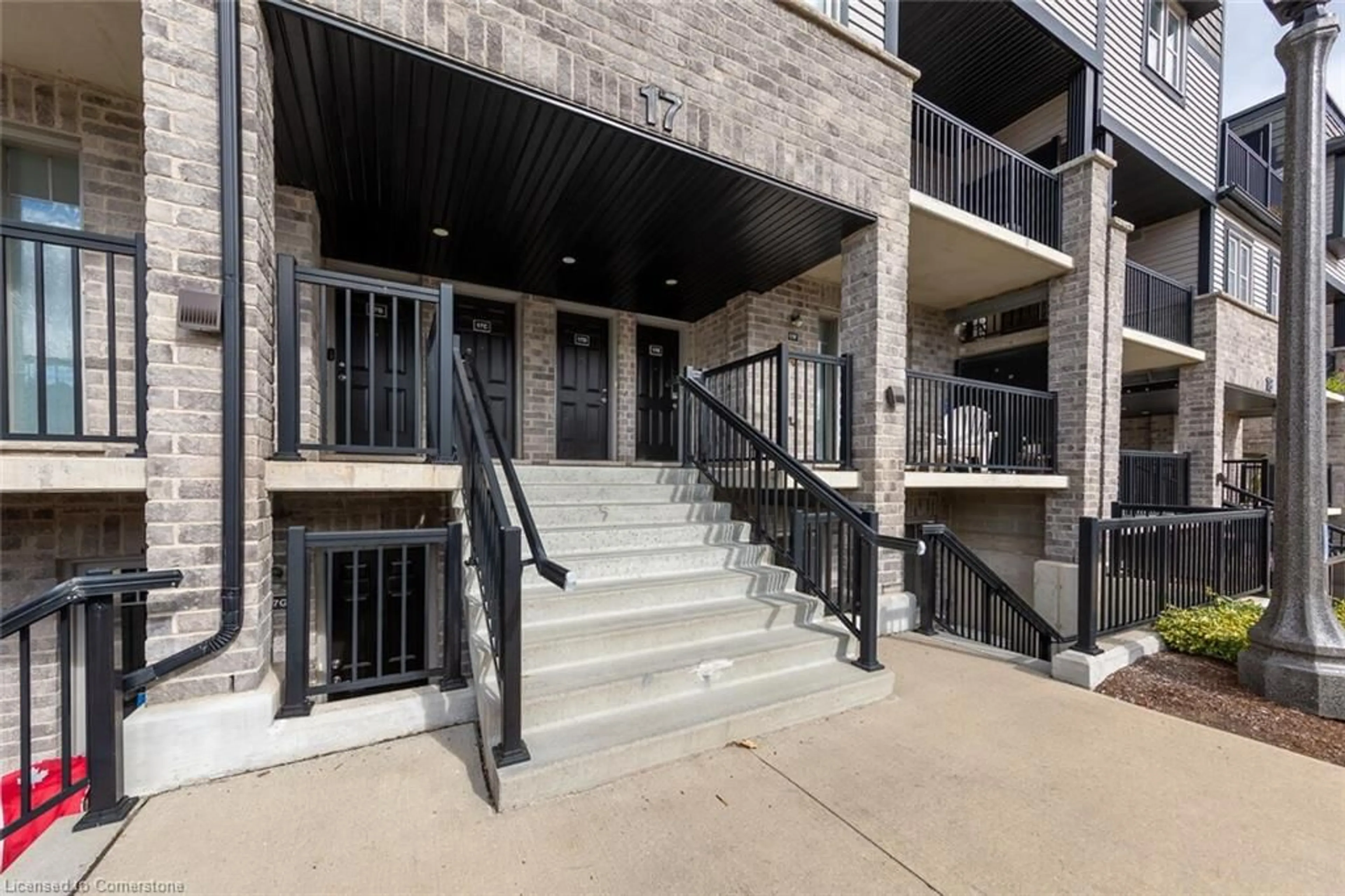 Patio, the front or back of building for 1989 Ottawa St #17E, Kitchener Ontario N2E 0C7