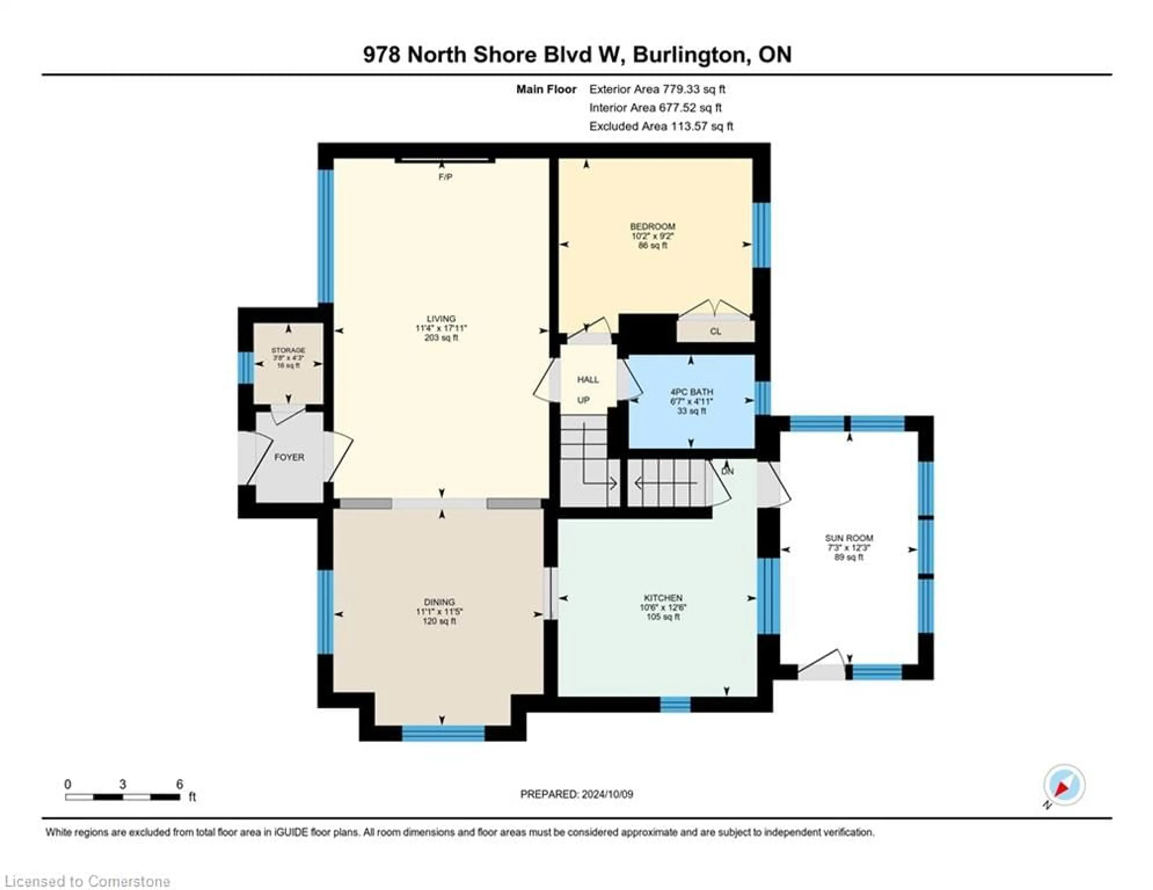 Floor plan for 978 North Shore Blvd, Burlington Ontario L7T 1B1