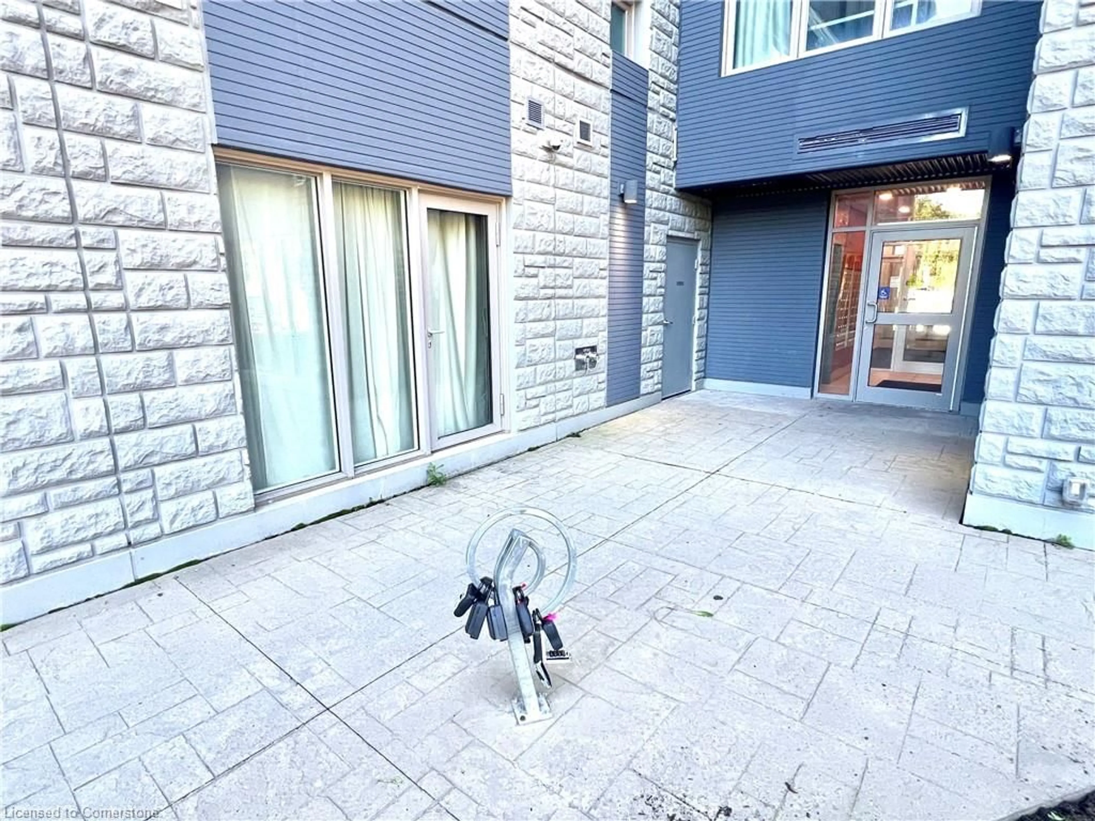 A pic from exterior of the house or condo, the street view for 77 Leland St #422, Hamilton Ontario L8S 3A1