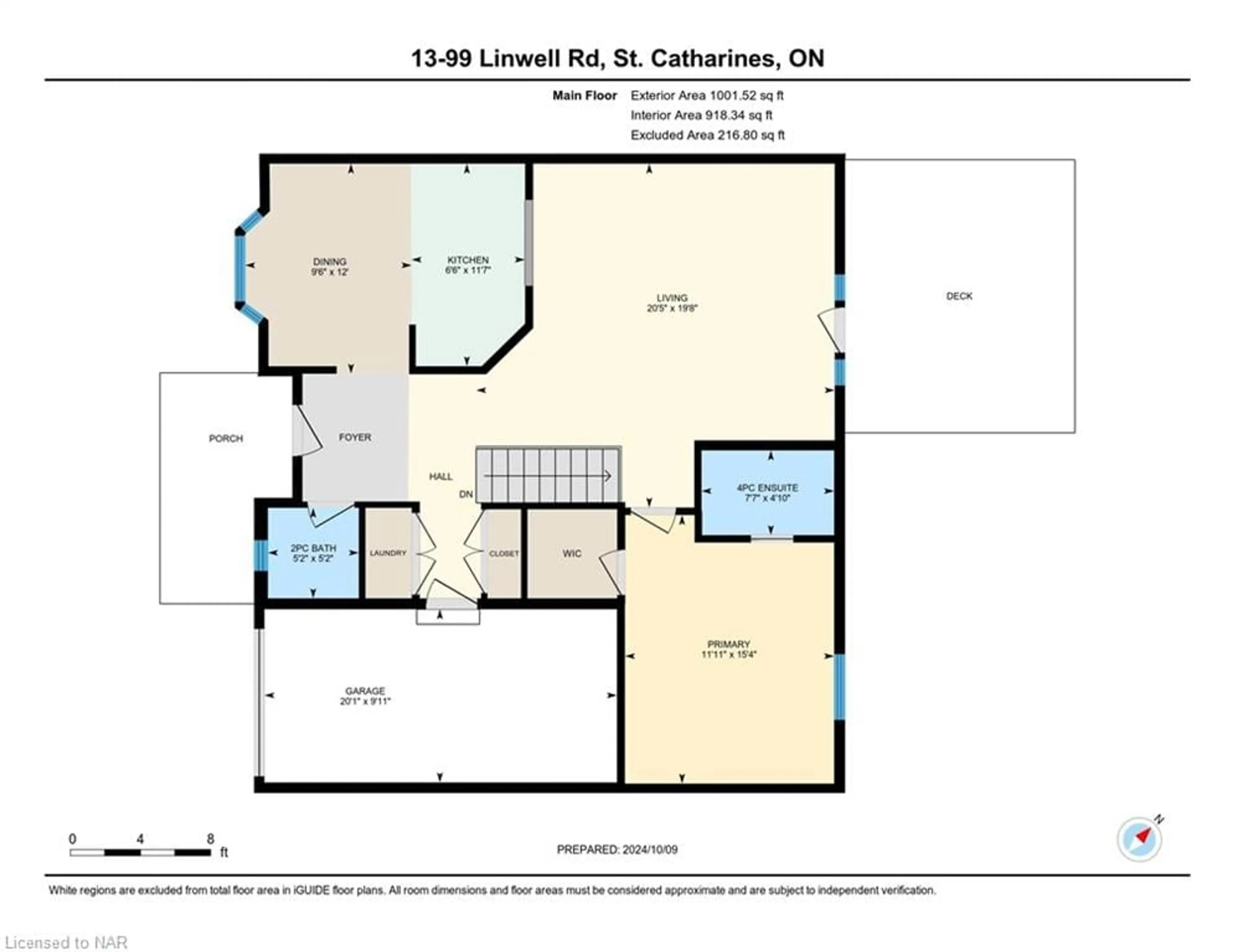 Floor plan for 99 Linwell Rd #13, St. Catharines Ontario L2N 1R6