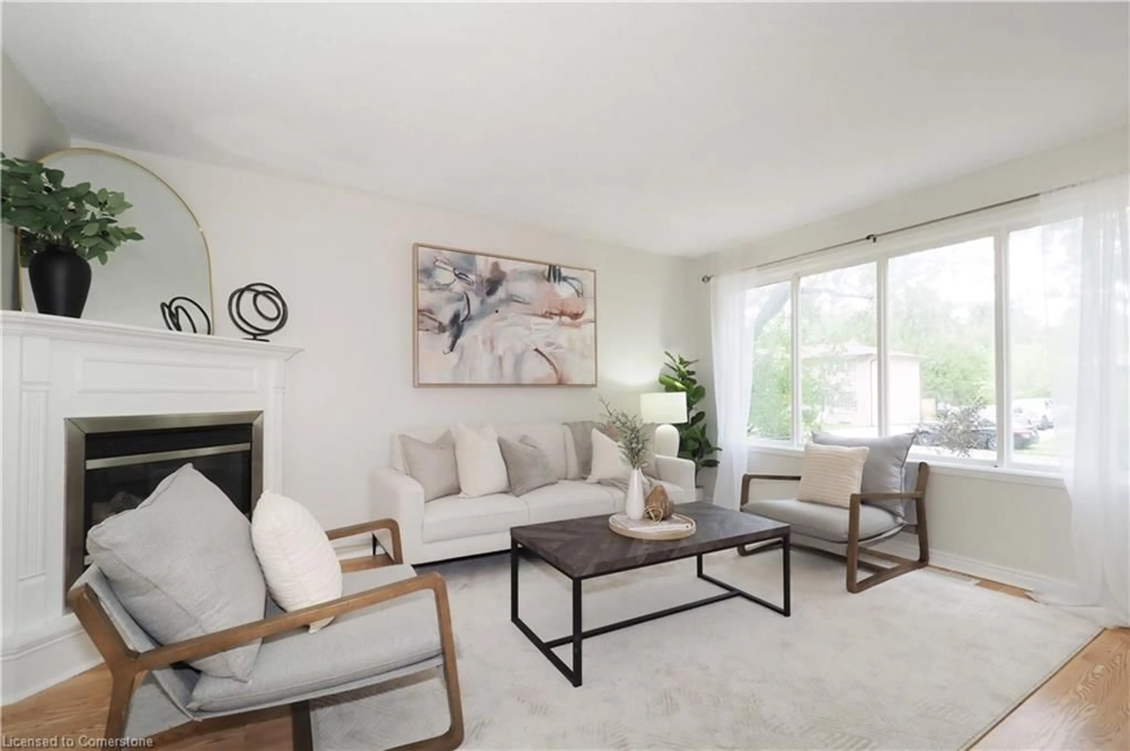 Living room, carpet floors for 557 Brookhaven Cres #B, Waterloo Ontario N2L 4R6