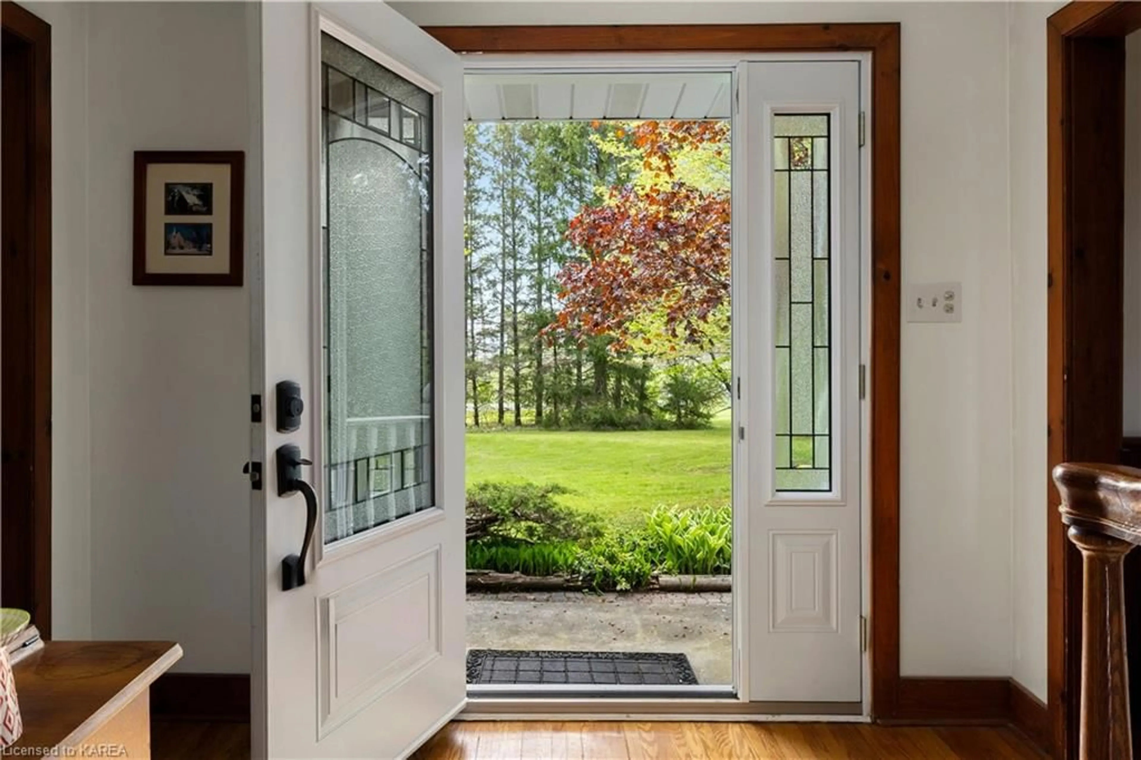 Indoor entryway, wood floors for 88 Cutler Rd, Yarker Ontario K0K 3N0