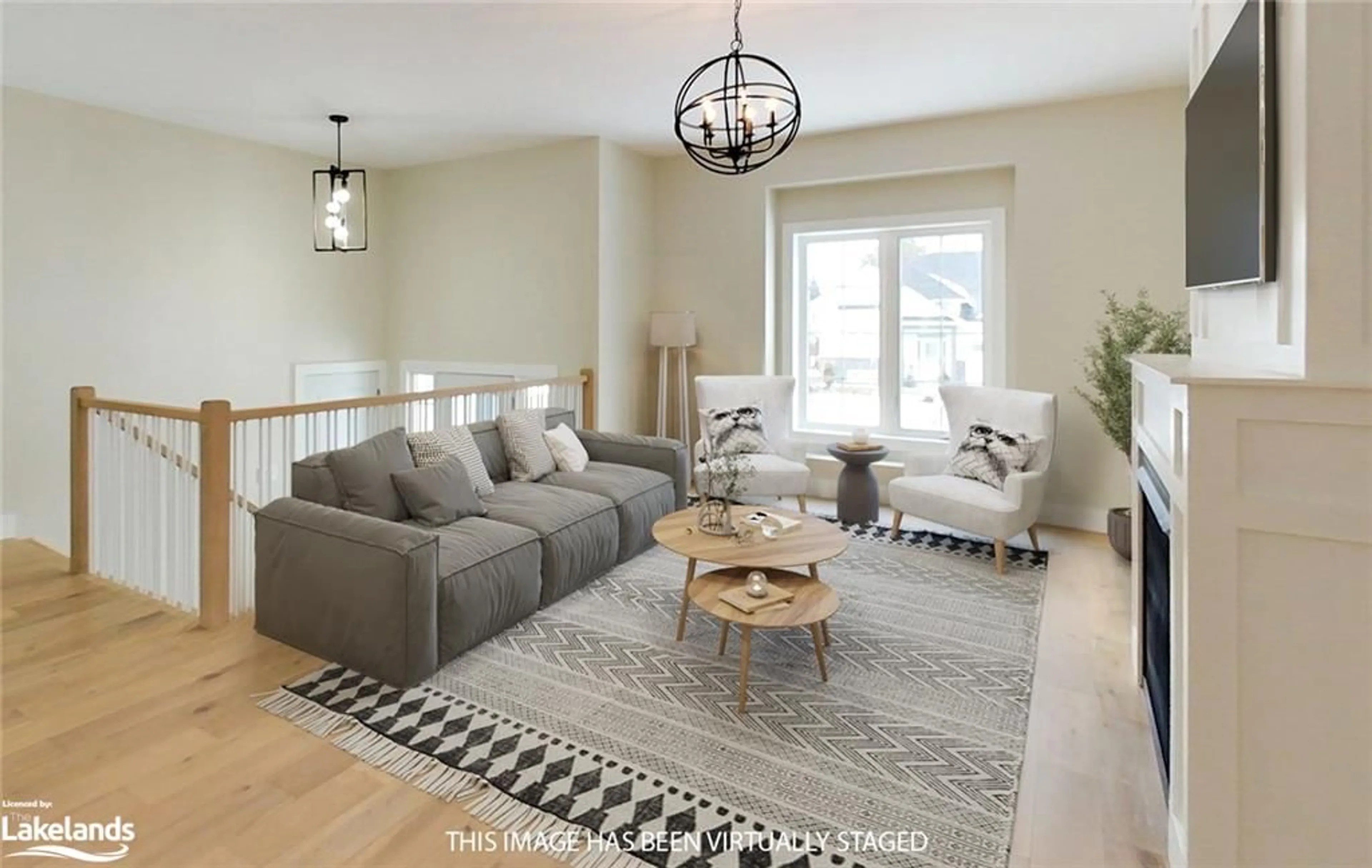 Living room, wood floors for 19 Gordon Cres, Meaford Ontario N4L 1C7