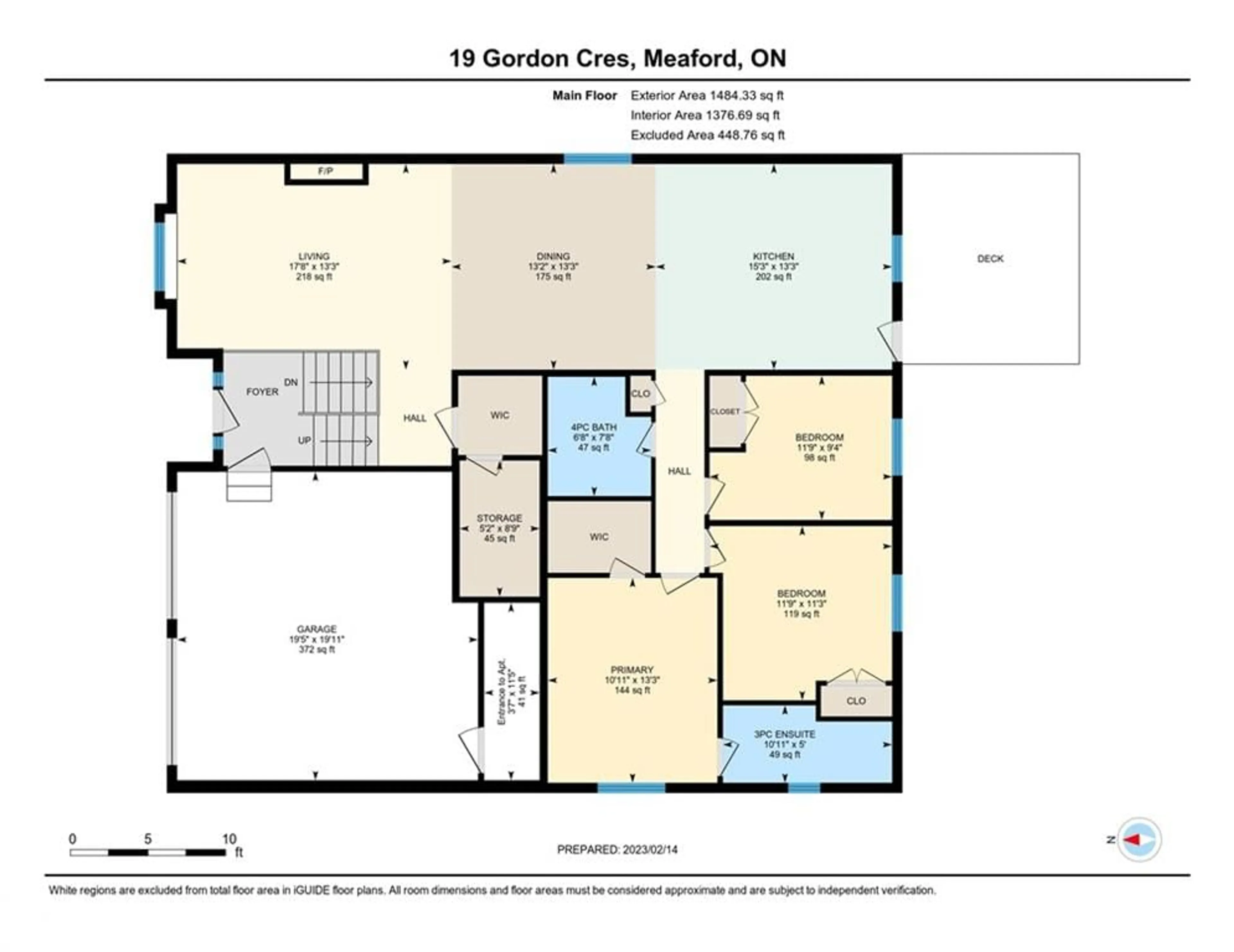 Floor plan for 19 Gordon Cres, Meaford Ontario N4L 1C7