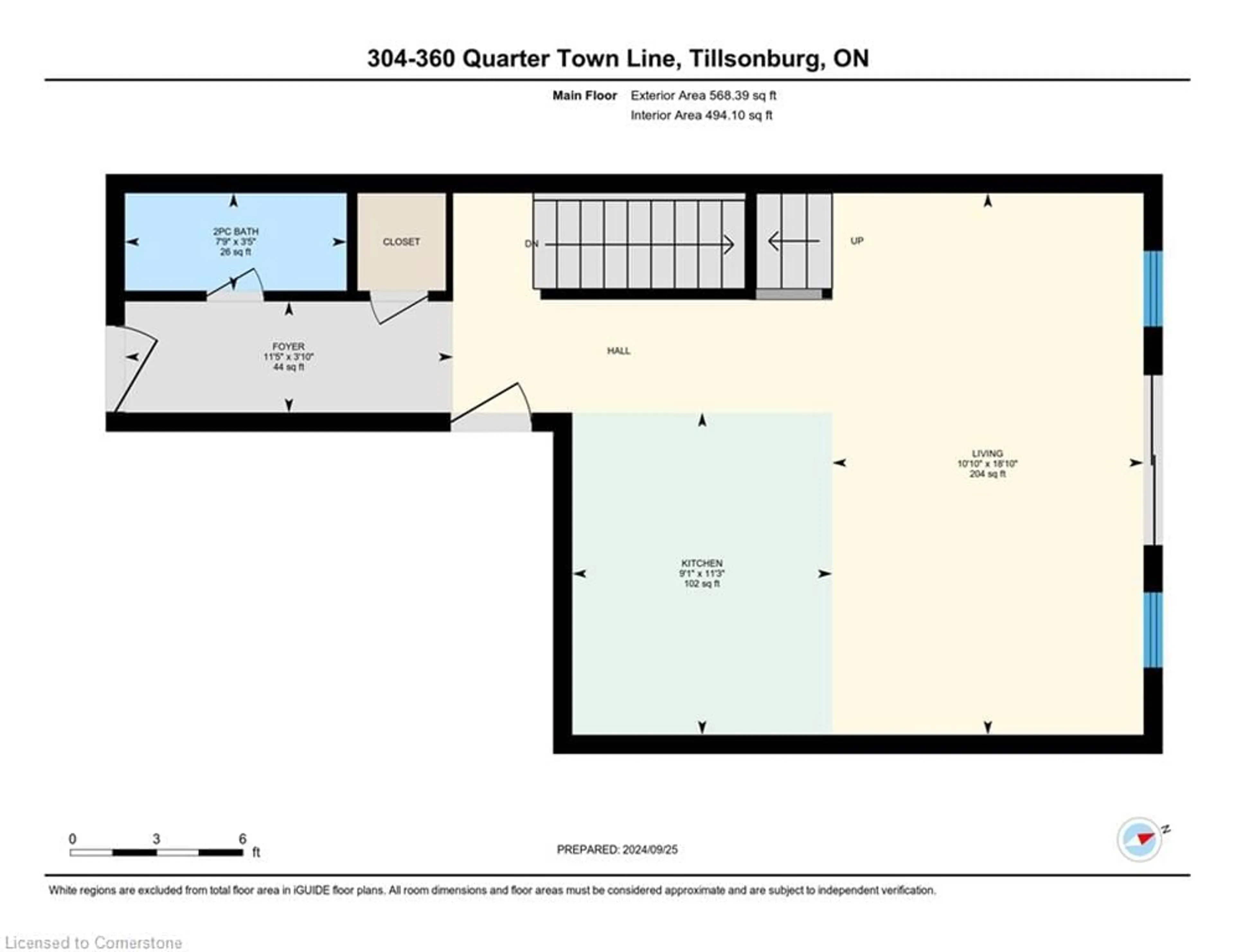 Floor plan for 360 Quarter Townline Rd #304, Tillsonburg Ontario N4G 0H7