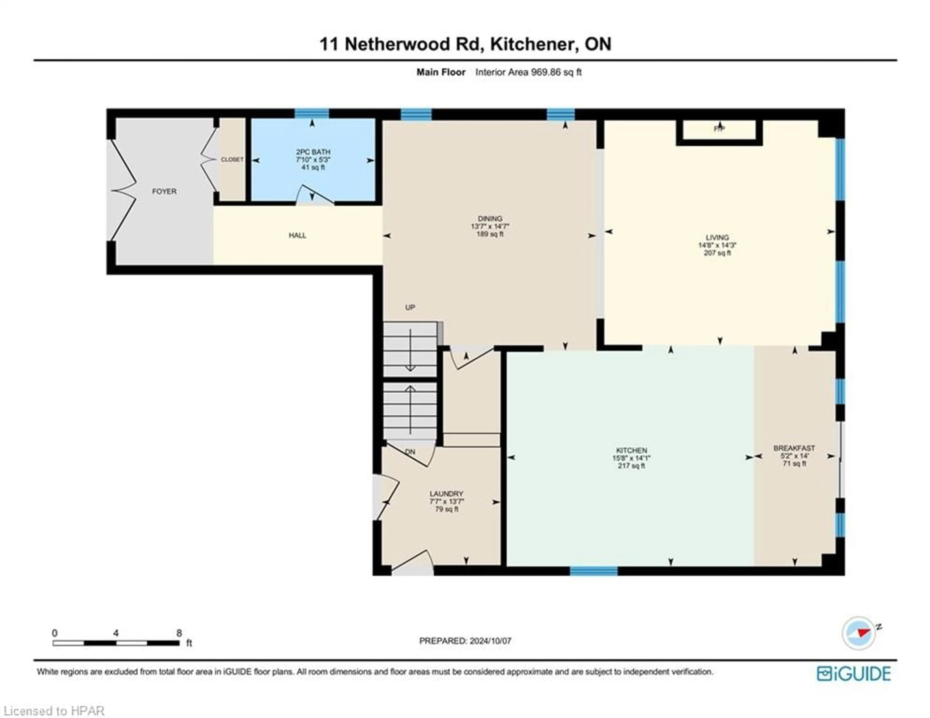 Floor plan for 11 Netherwood Rd, Kitchener Ontario N2P 0B7