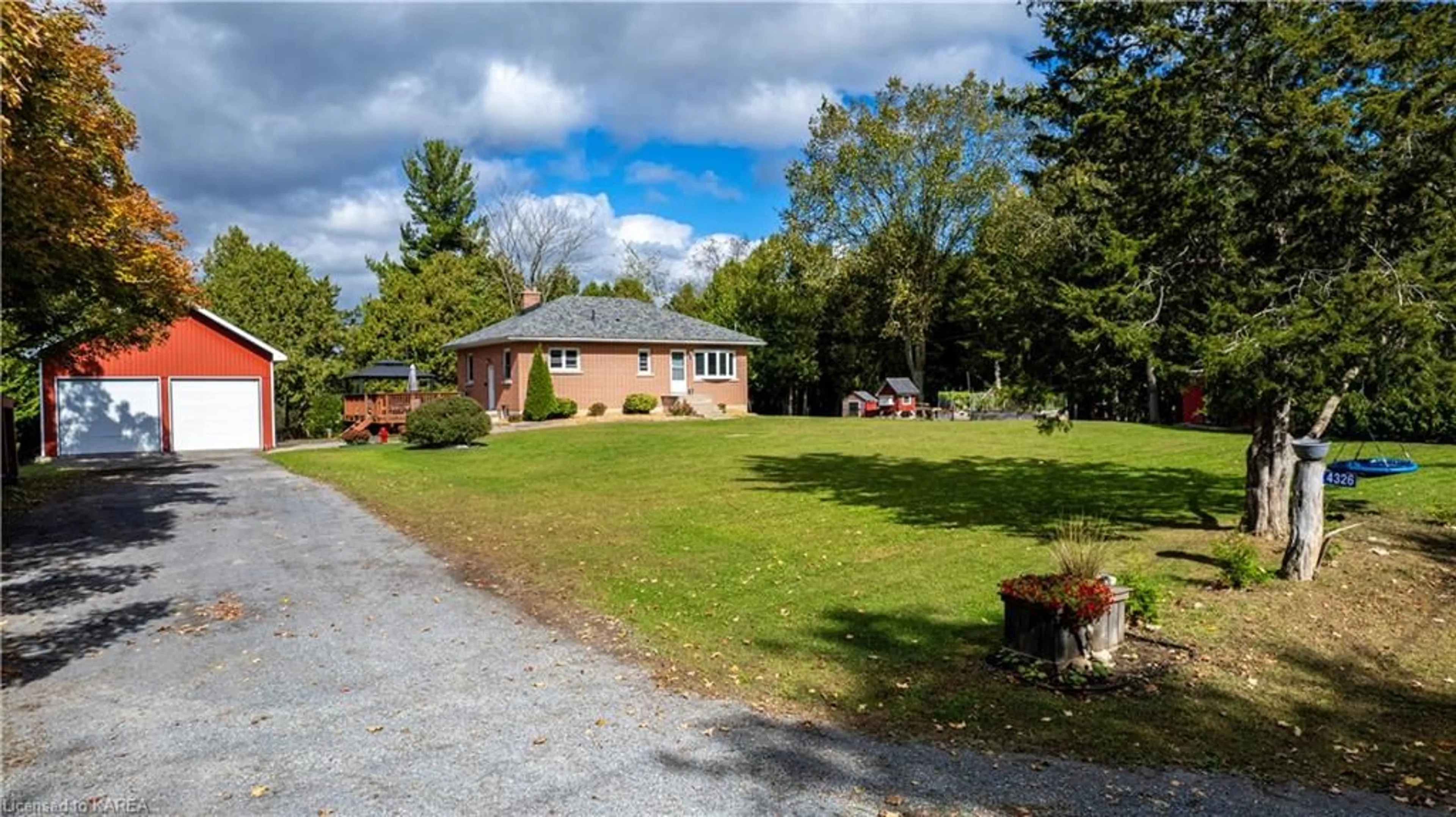 Frontside or backside of a home, cottage for 4326 Holmes Rd, Inverary Ontario K0H 1X0