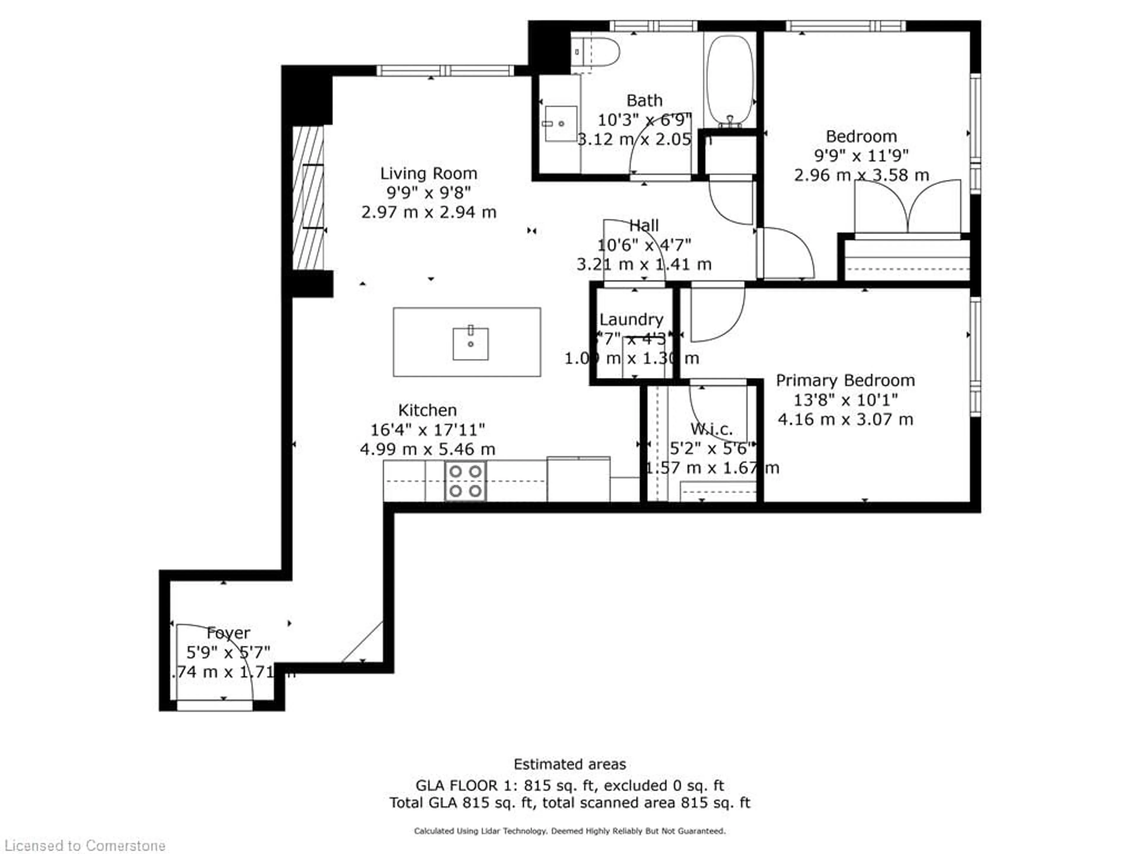 Floor plan for 257 Millen Rd #102, Stoney Creek Ontario L8E 2H1