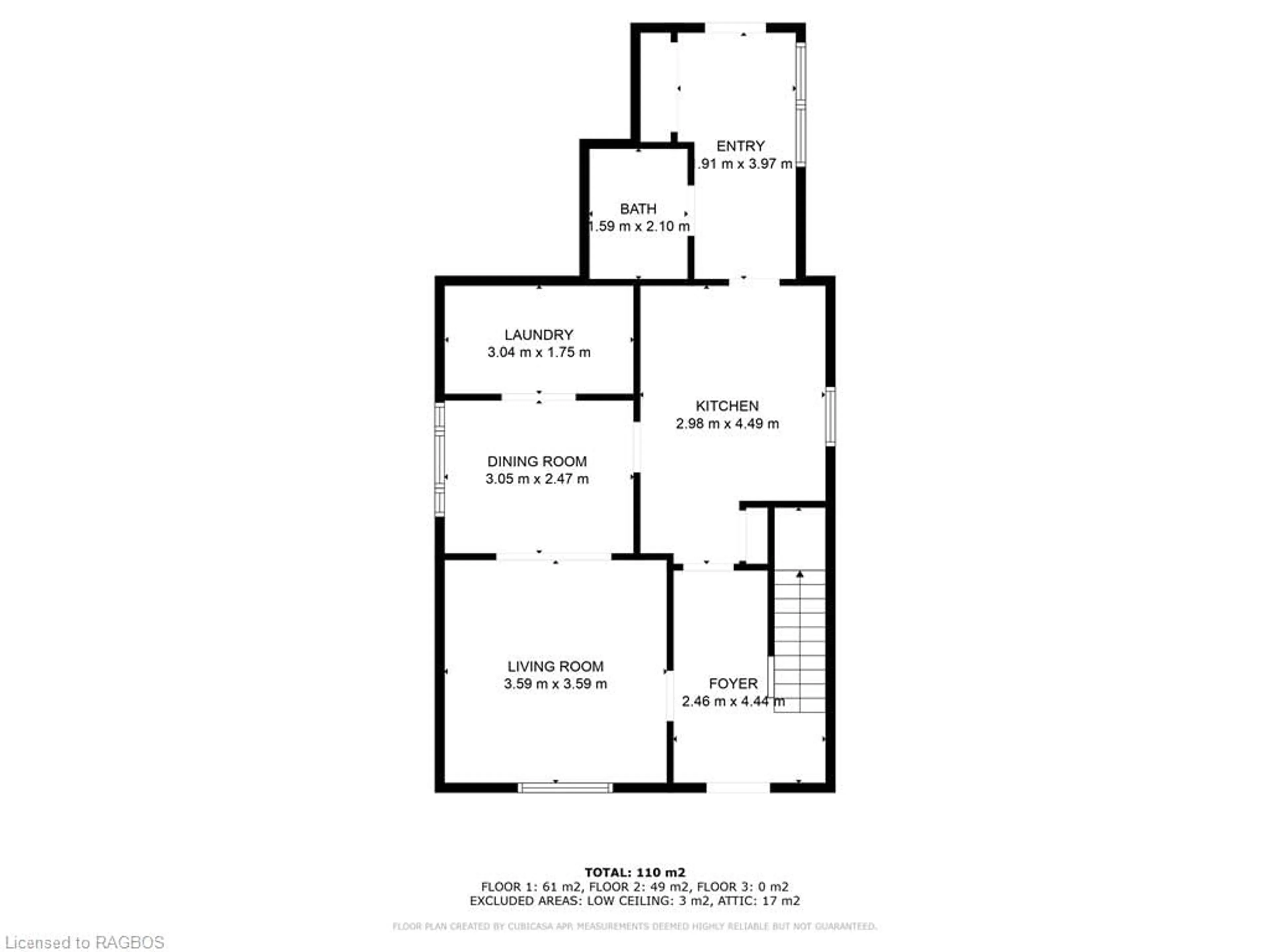 Floor plan for 589 2nd Ave, Owen Sound Ontario N4K 2G5