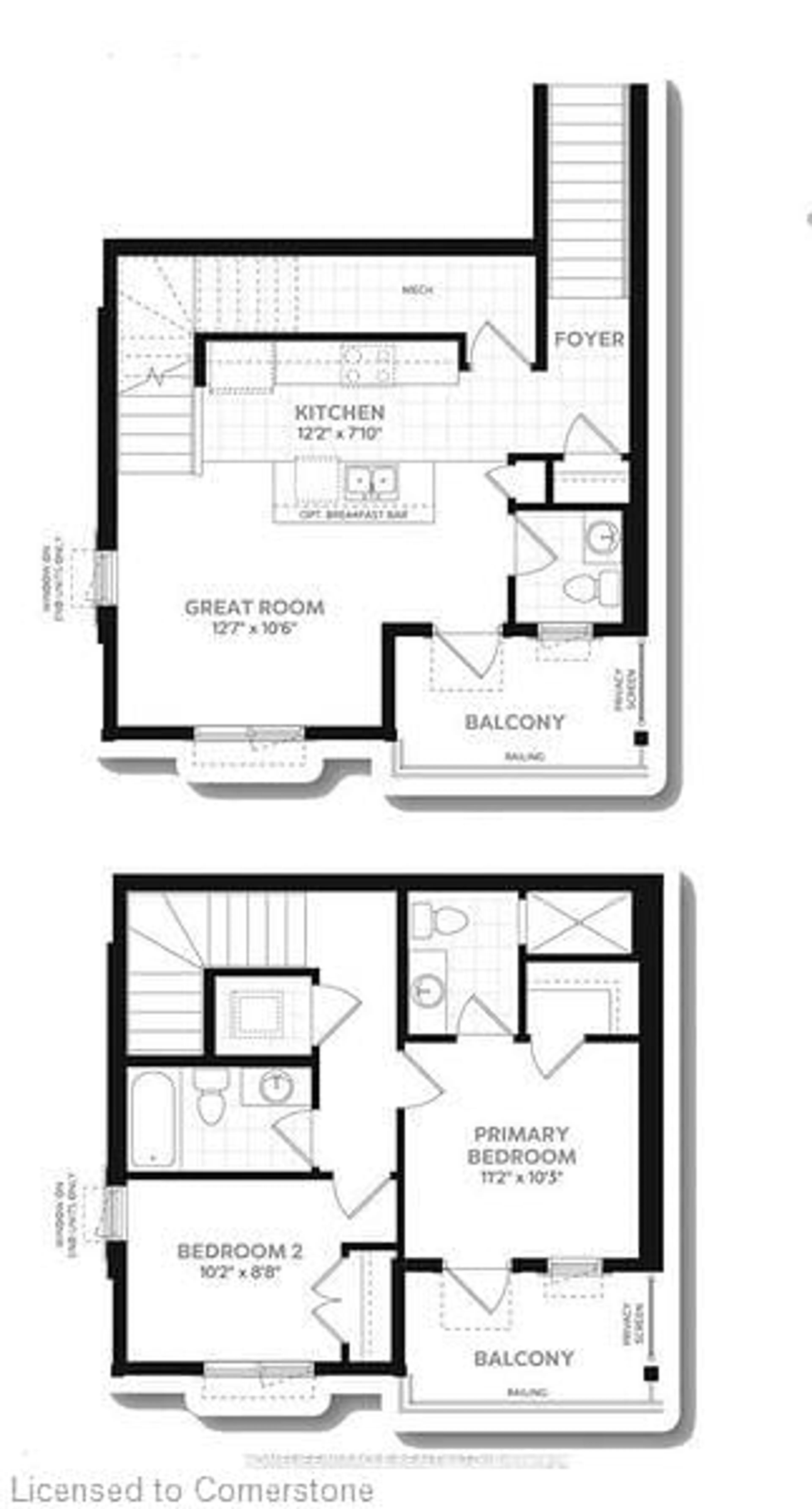 Floor plan for 48 Oat Lane Lane, Kitchener Ontario N2R 0T1