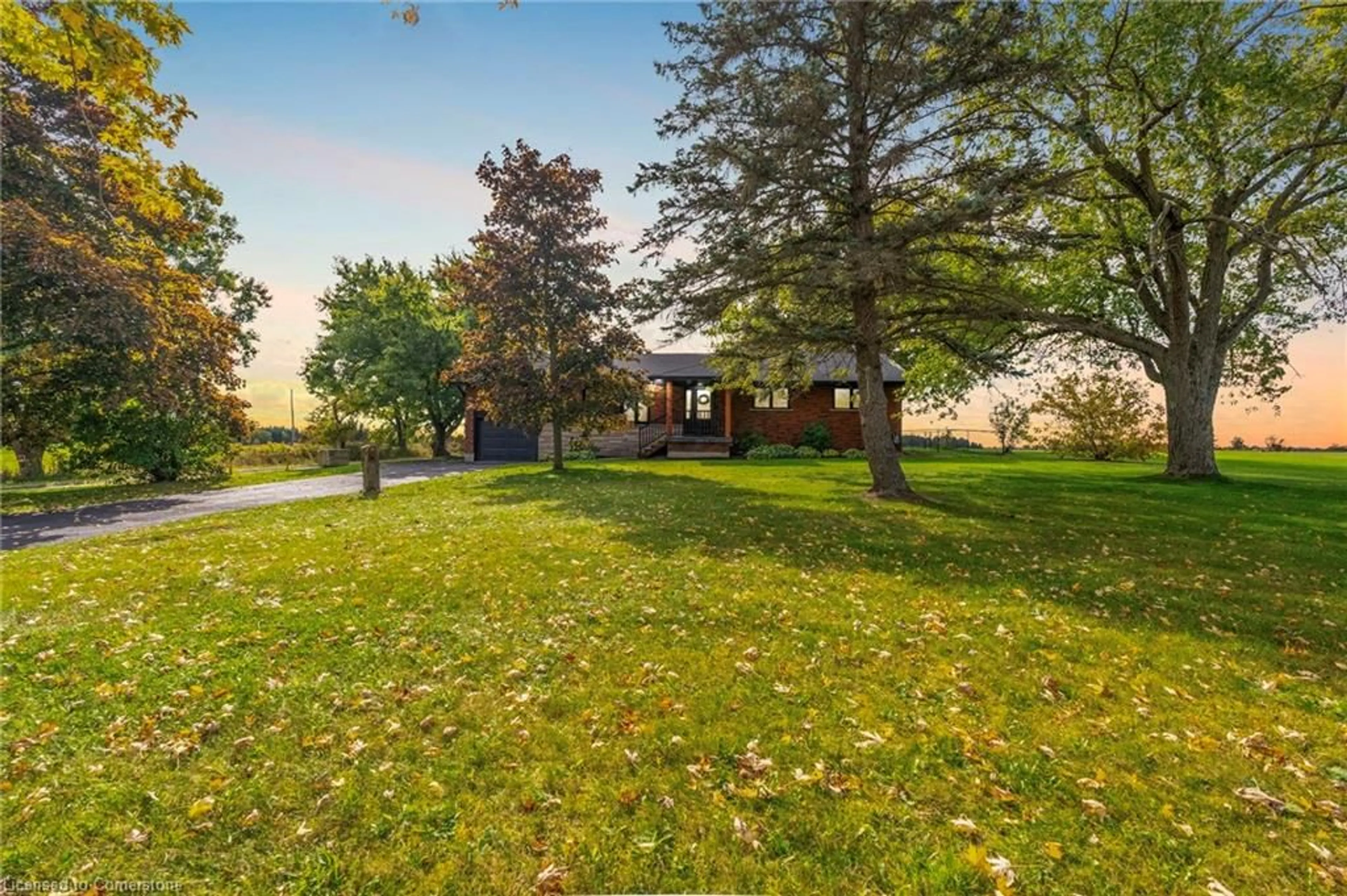 A pic from exterior of the house or condo, the fenced backyard for 5329 Chippewa Rd East, Mount Hope Ontario L0R 1W0