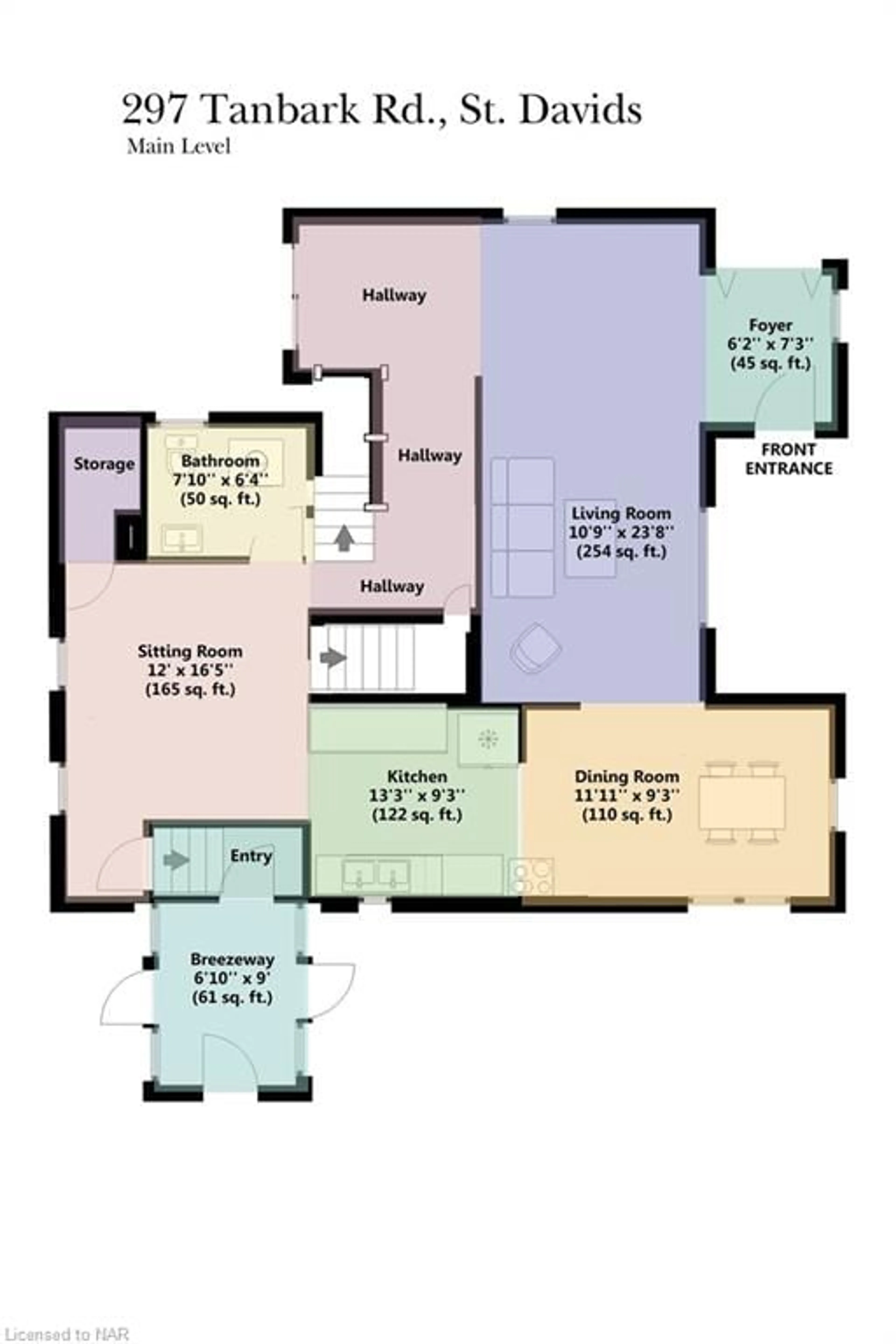 Floor plan for 297 Tanbark Rd, St. Davids Ontario L0S 1P0